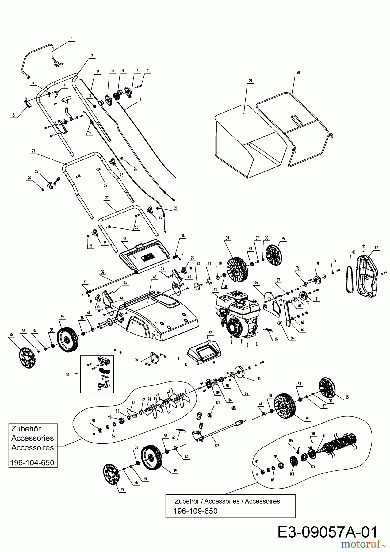 Black-Line Petrol verticutter BLV 3530 16AHGLMS683 (2022) Basic machine