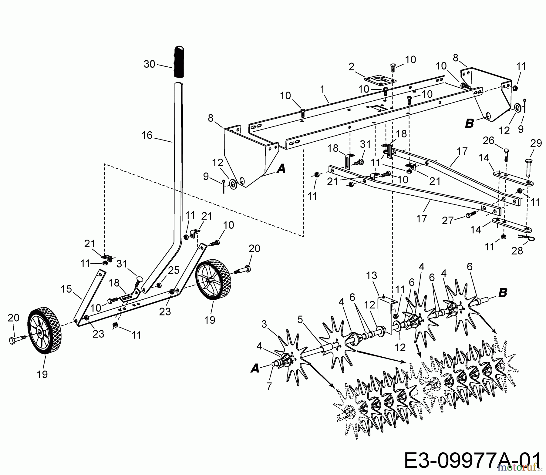  MTD Accessories Accessories garden and lawn tractors Groomer 45-0346  (190-224A000) 190-224A000  (2017) Basic machine