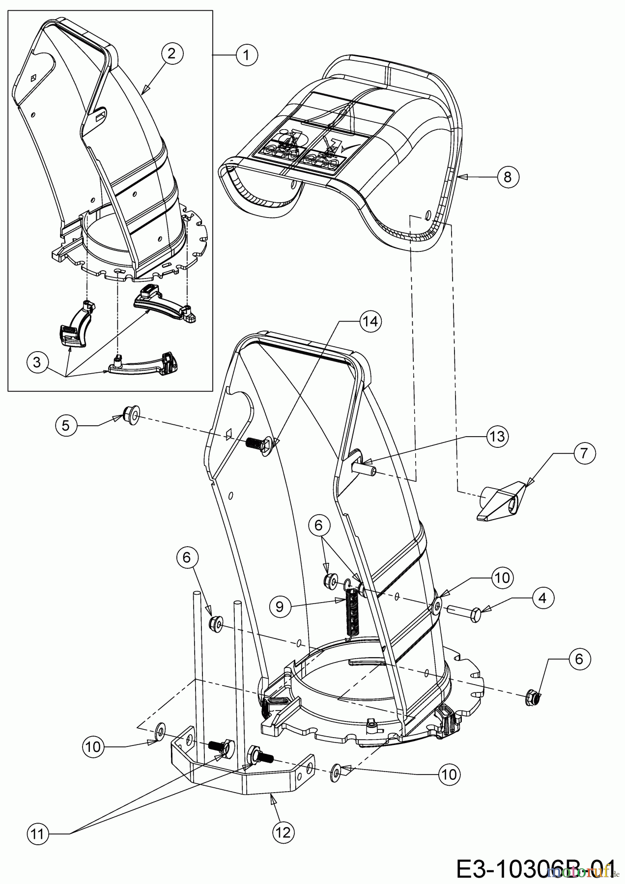  MTD Snow throwers SMART ME 61 31CW6BF2678  (2022) Discharge chute