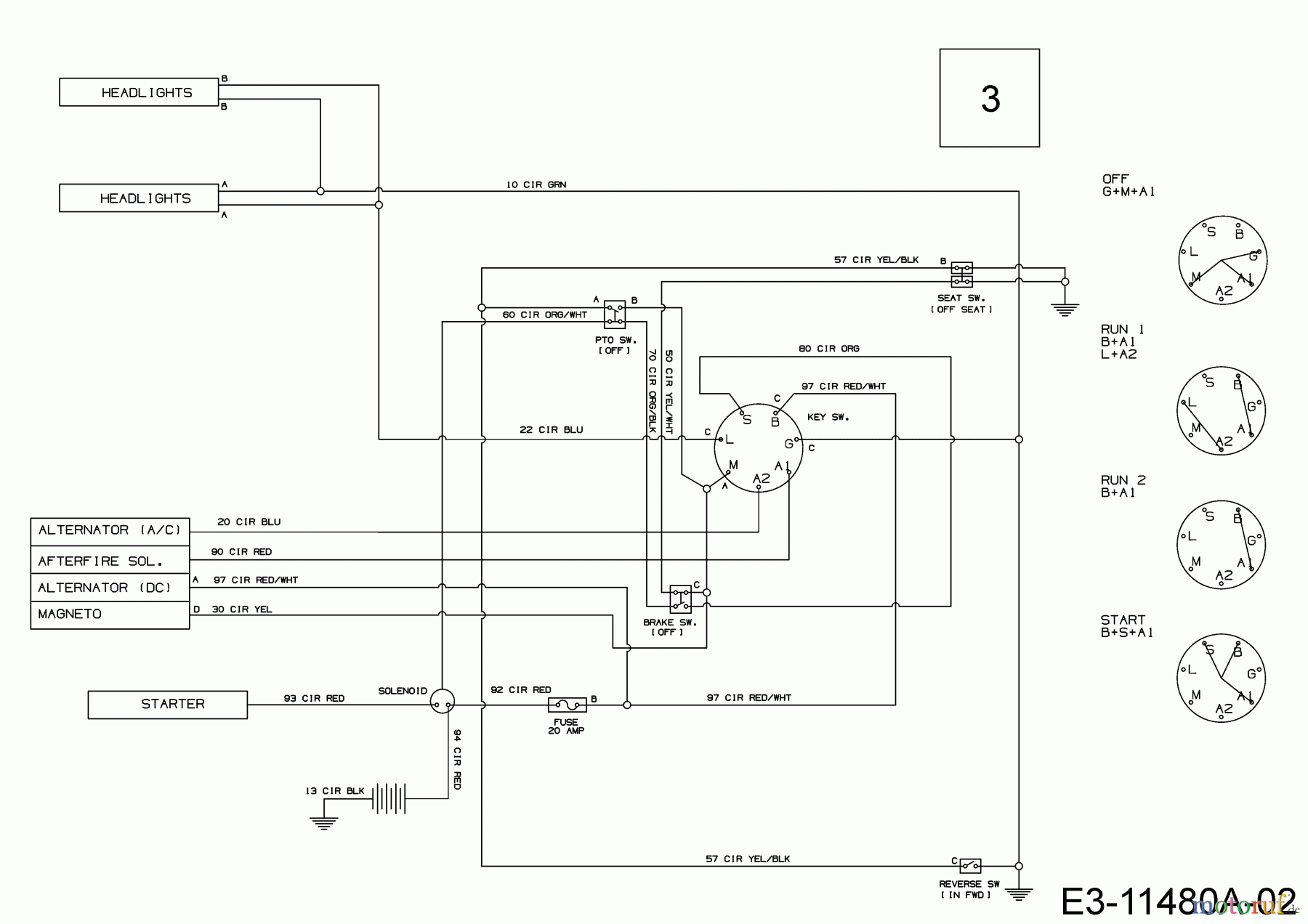  MTD Lawn tractors MTD 96 13B7765F600 (2022) Wiring diagram