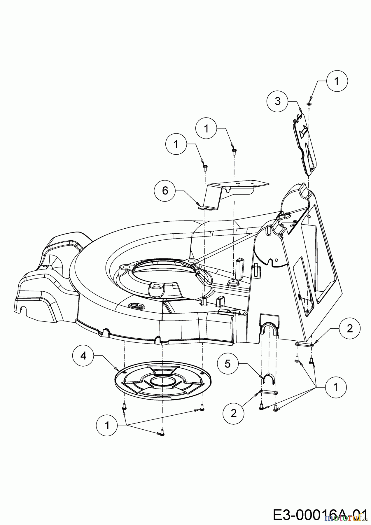 Cub Cadet Petrol mower self propelled XM1 DR46 12A-YAKC603 (2020) Covers, Bearing rear axle