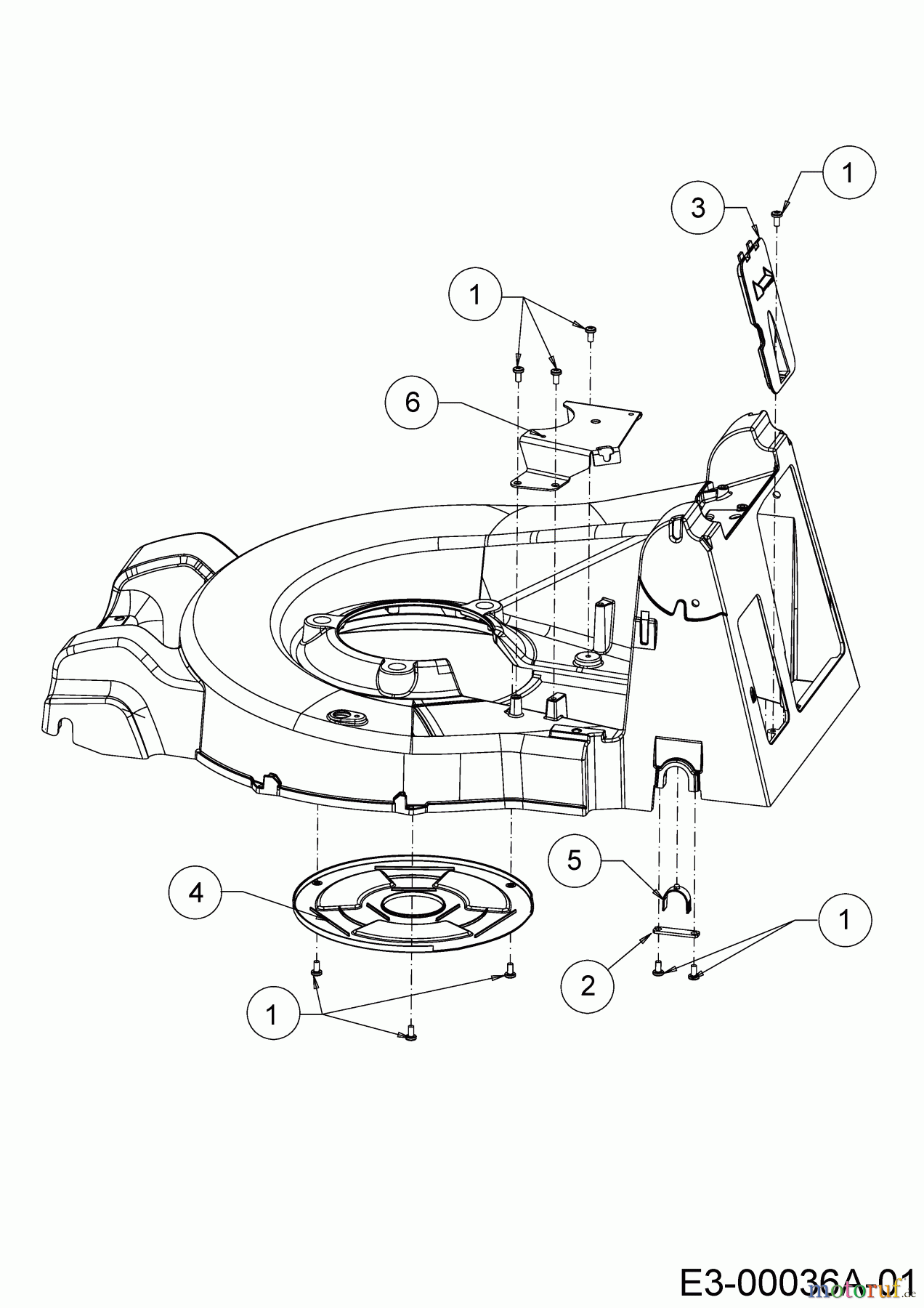Cub Cadet Petrol mower self propelled XM2 ER53 12AQZAEQ603 (2019) Covers, Bearing rear axle