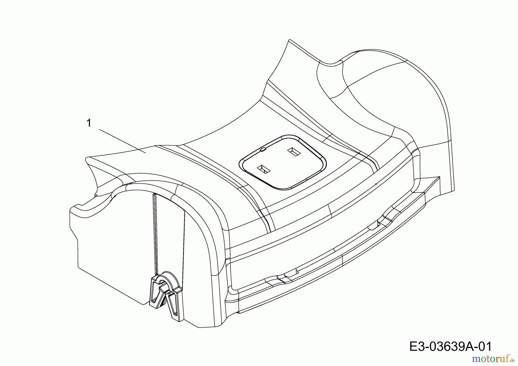  Cub Cadet Petrol mower LM1 AP46 11A-TQSJ603 (2020) Cover front axle