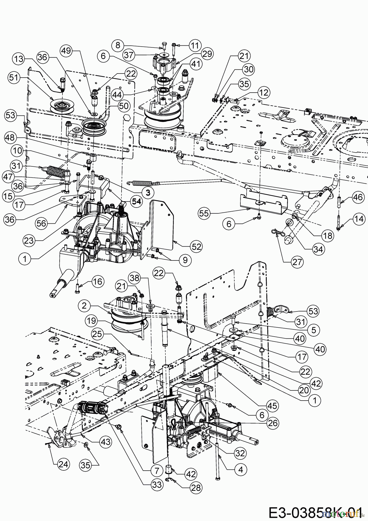 Cub Cadet Lawn tractors LT1 NR92 13AB76DE603 (2020) Drive system, Variator