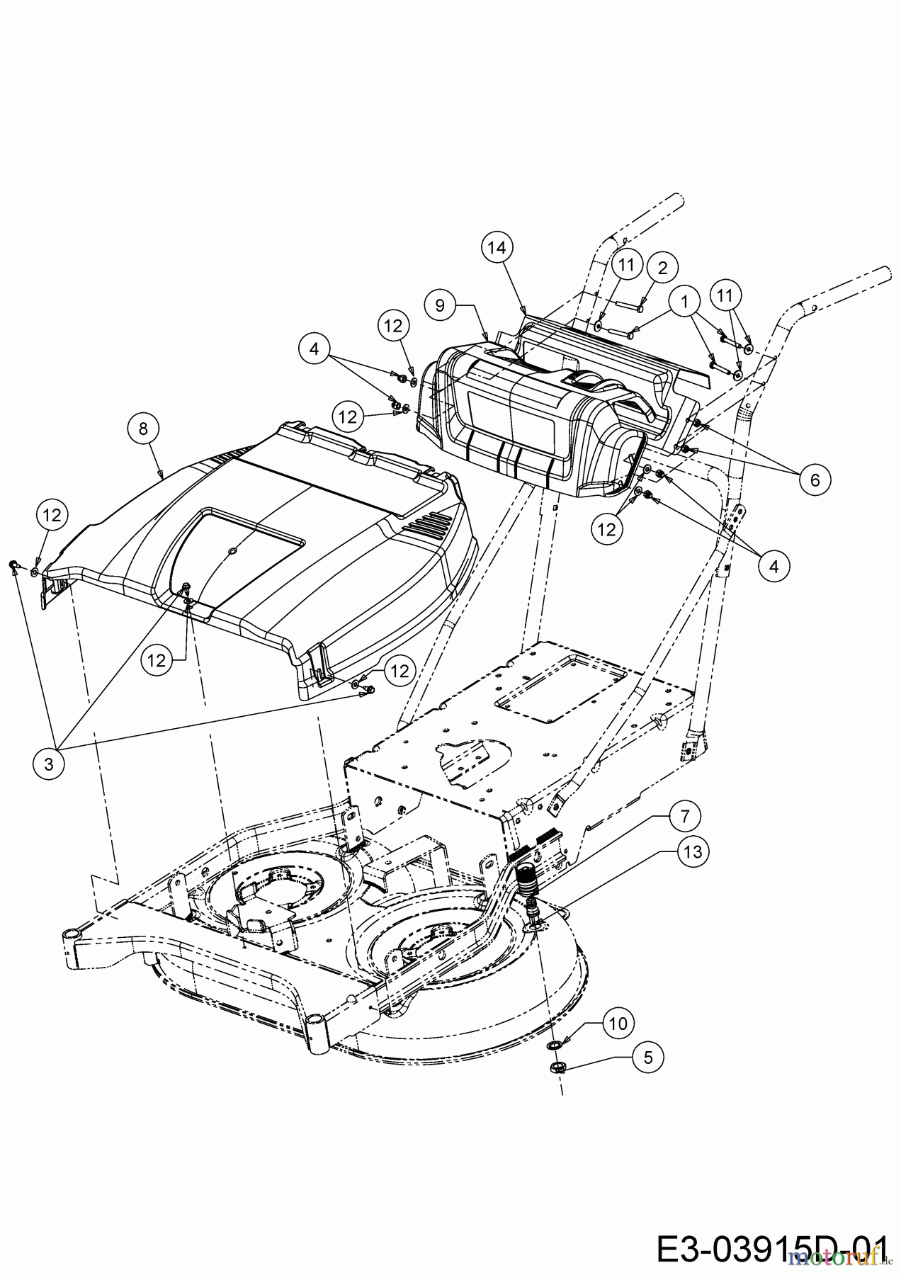 Cub Cadet Petrol mower self propelled XM3 KR84ES 12AE764U603 (2020) Dashboard