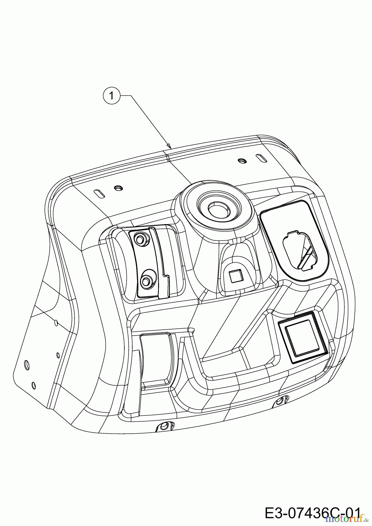 Cub Cadet Lawn tractors LT1 NR92 13J276DE603 (2020) Dashboard upper part