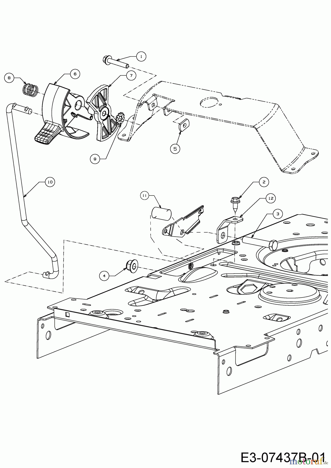  Cub Cadet Lawn tractors LT3 PS107 13IT79DG603  (2019) Parking brake