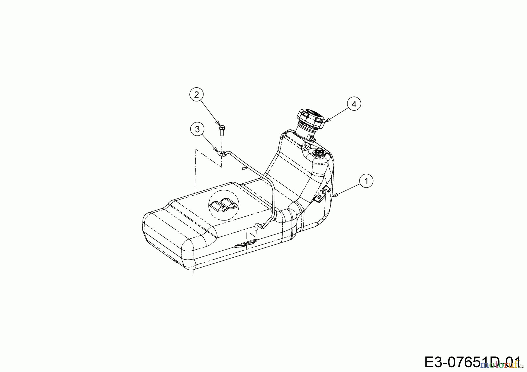  Cub Cadet Zero Turn XZ5 L107 17AAEACS603 (2020) Fuel tank