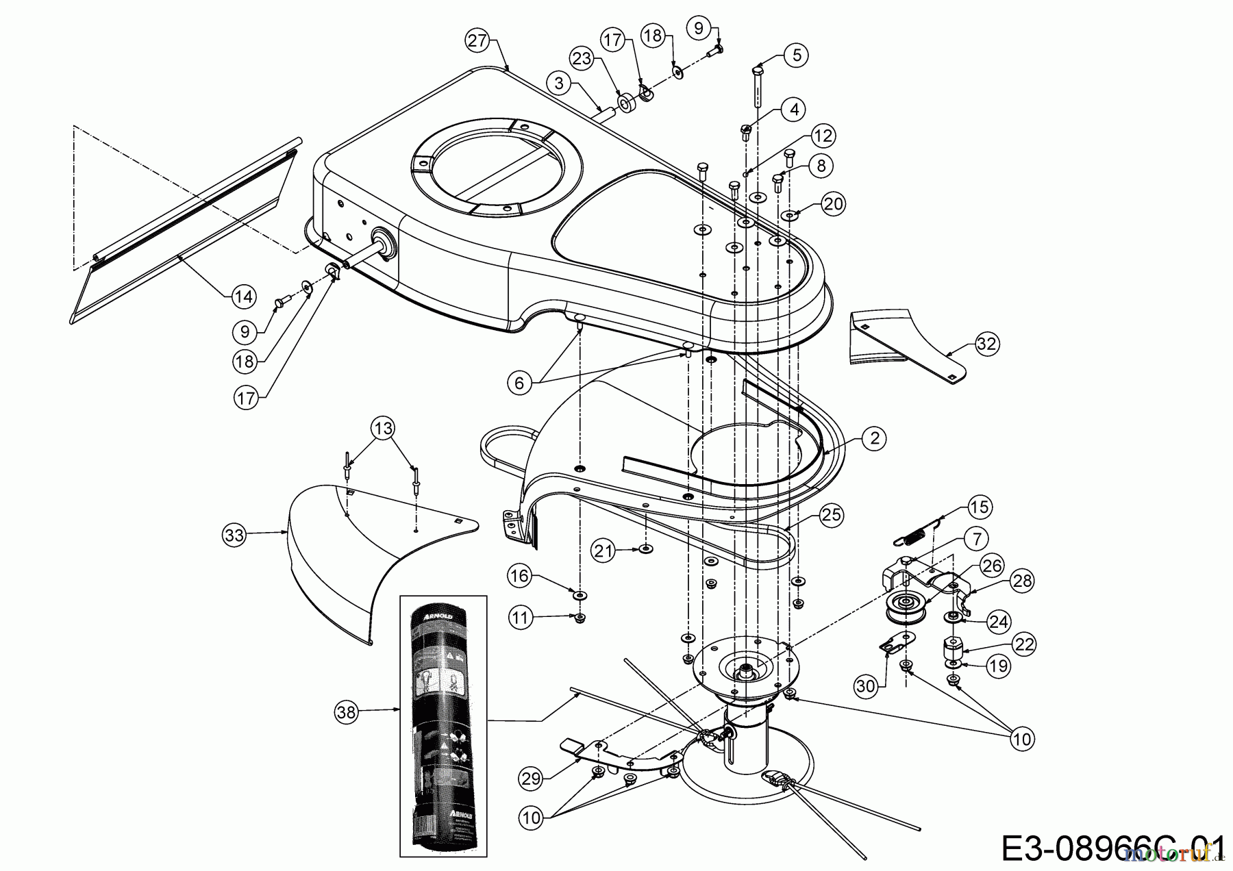  Cub Cadet String trimmer LC3 DP56 25A-262E603 (2019) Deflector, Belt, Frame, Trim line