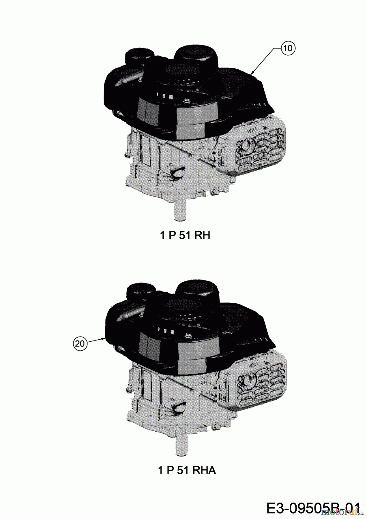 Cub Cadet Petrol mower self propelled LM1 AR46 12A-TQMG603 (2020) Engine