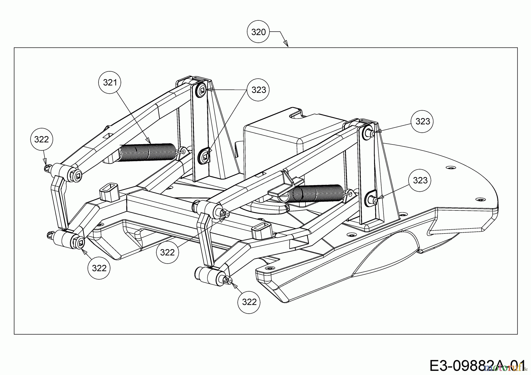 Cub Cadet Robotic lawn mower XR1 500 22AXGALD603 (2020) Frame