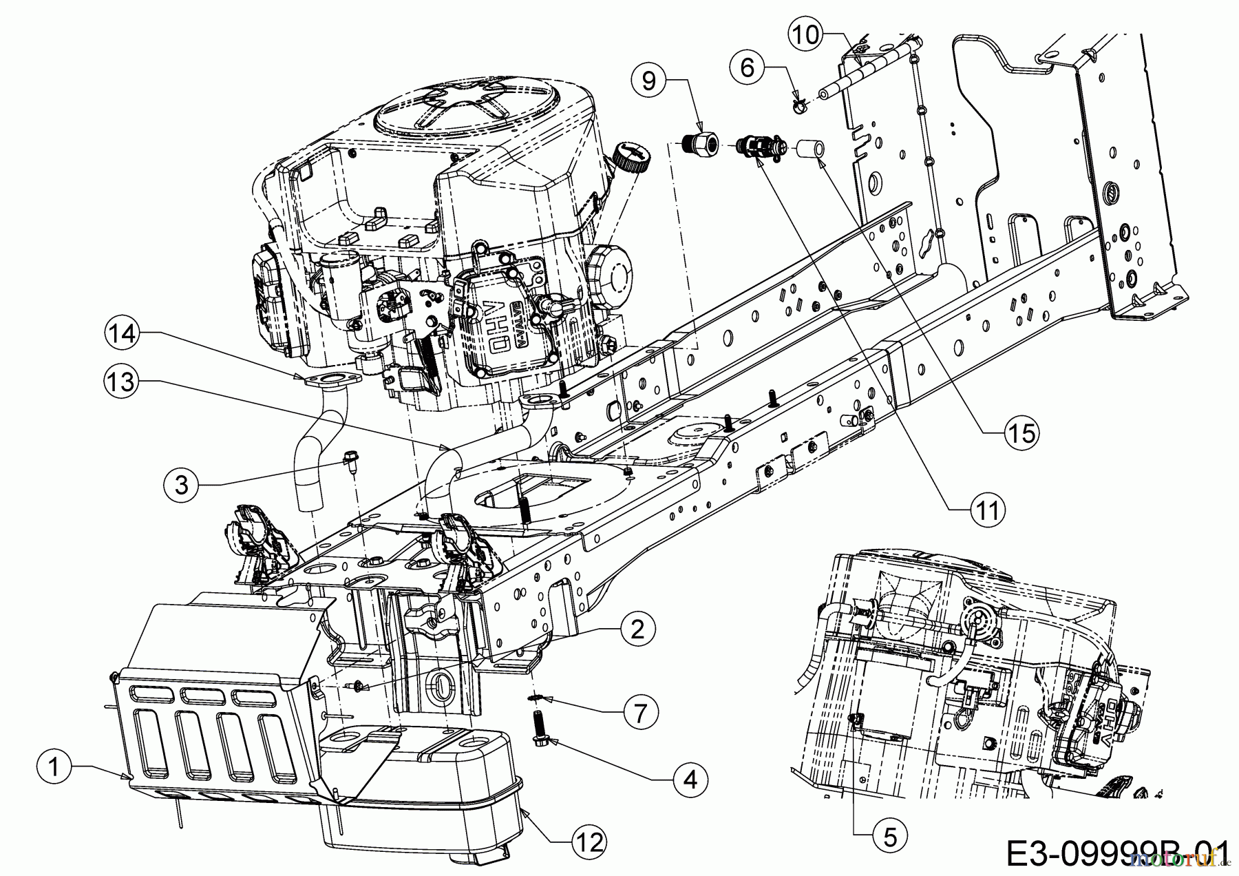 Cub Cadet Lawn tractors XT2 PS117 13BGA1CT603 (2020) Engine accessories