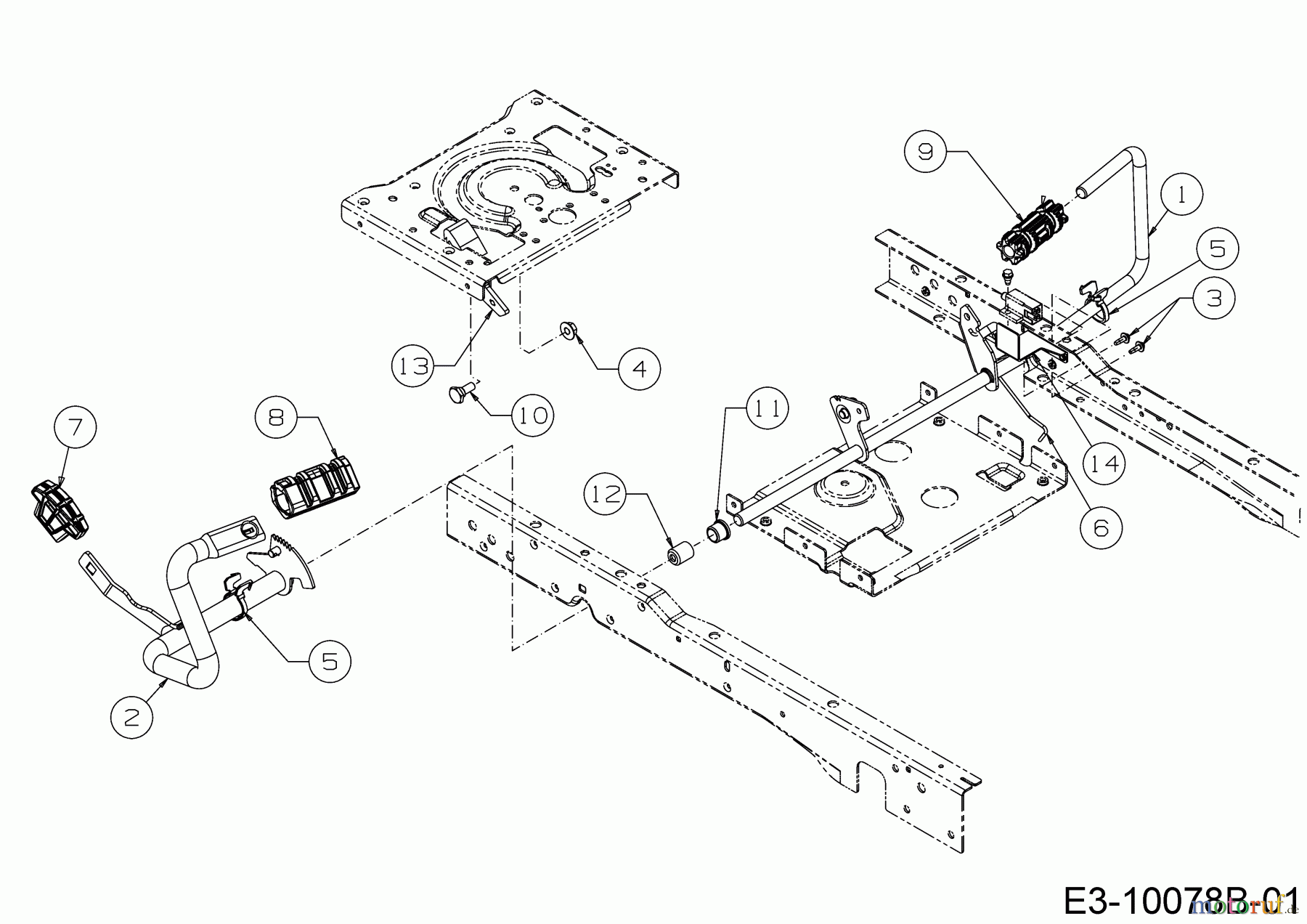 Cub Cadet Lawn tractors XT3 QR95 13BFA5CB603 (2020) Pedals