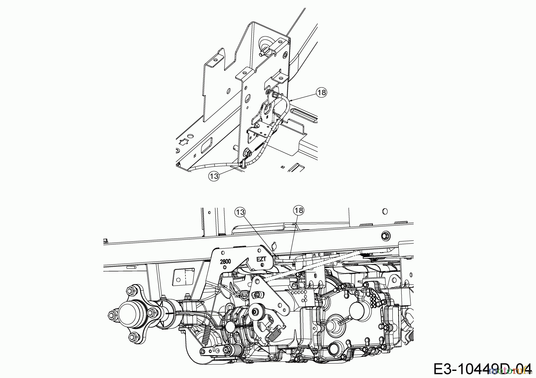 Cub Cadet Zero Turn XZ5 L137 17AIEACI603 (2020) Drive system from 07.09.2020