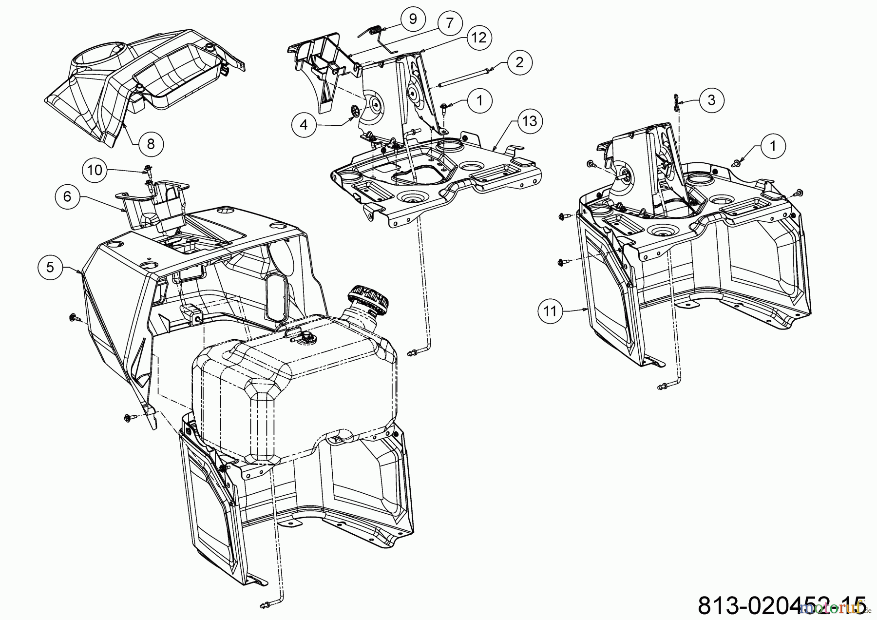  Cub Cadet Lawn tractors XT1 LT50 FAB 13AQA1CL056 (2022) Dashboard