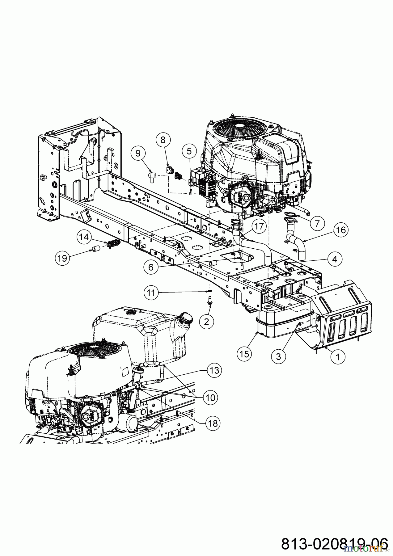  Cub Cadet Lawn tractors XT2 PS117 13AJA1TT603 (2023) Engine accessories