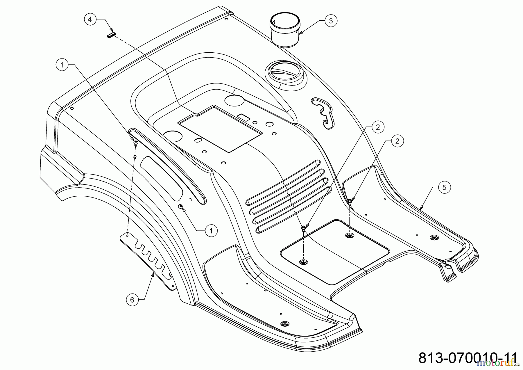 Cub Cadet Lawn tractors LT1 NR92 13BB76DE603 (2021) Fender