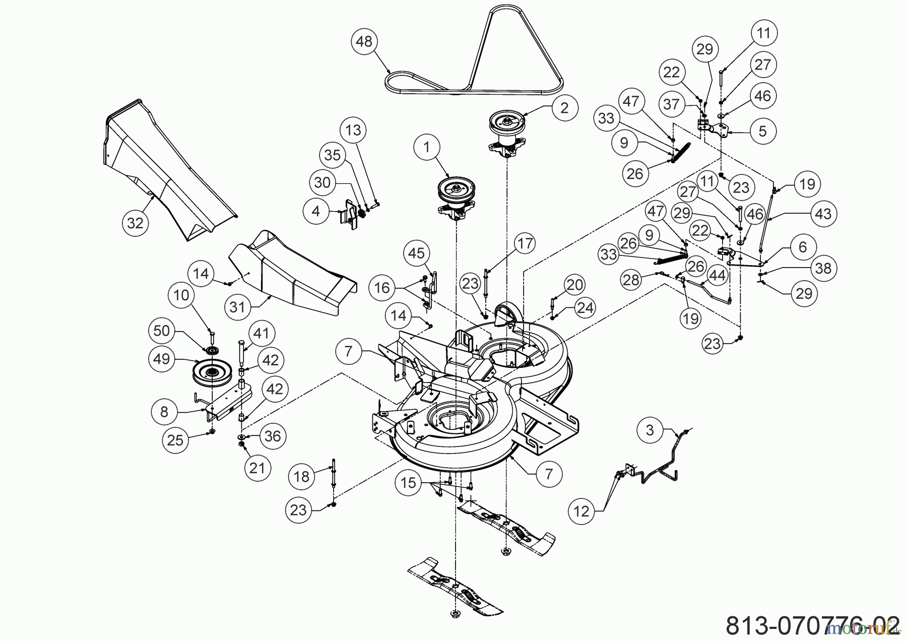 Cub Cadet Lawn tractors LT1 NR92 13BB76DE603 (2021) Mowing deck