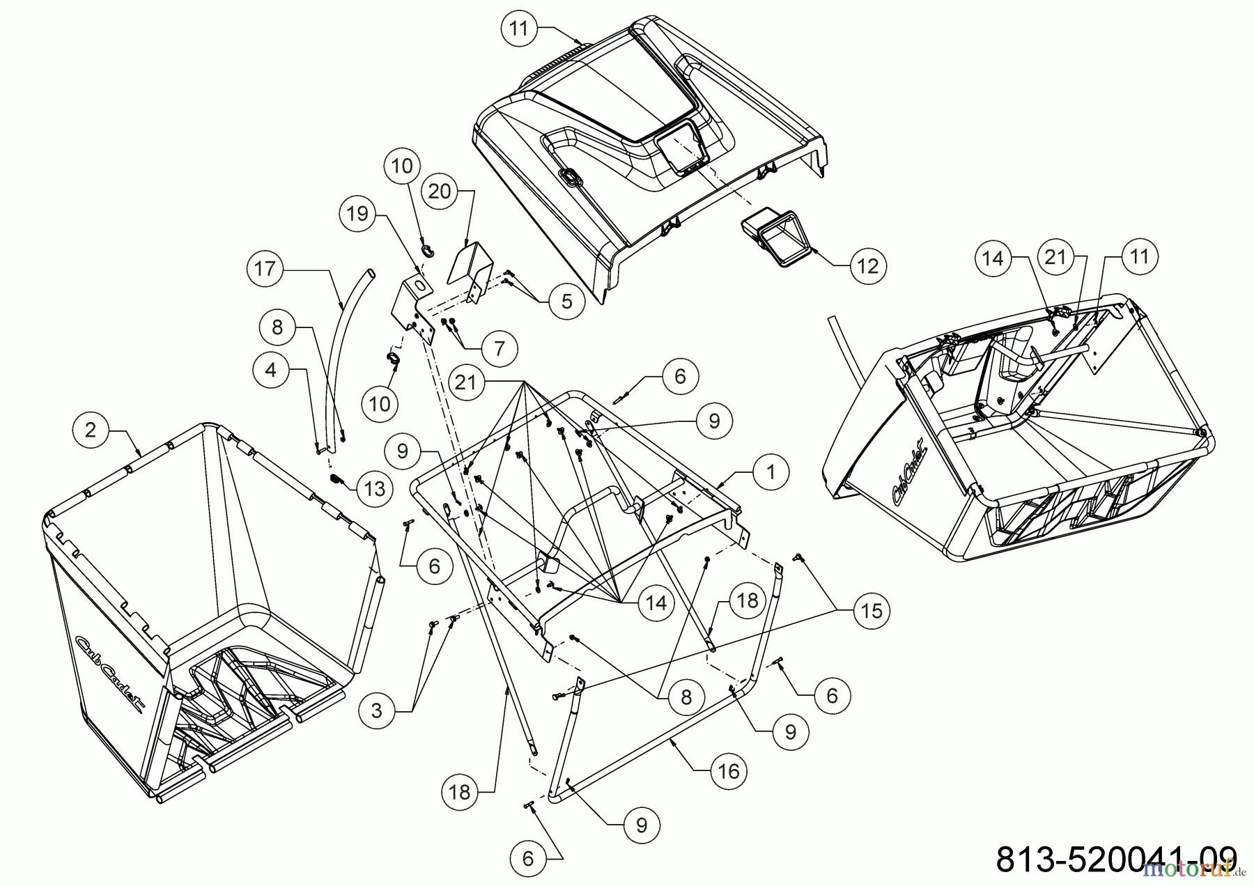  Cub Cadet Lawn tractors XT2 QR106 13DFA1CR603 (2021) Grass catcher