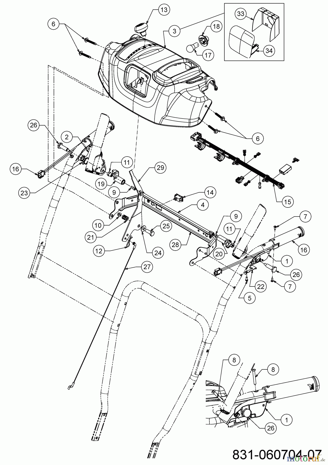 Cub Cadet Snow throwers XS2 61 SWE 31AW5BLR603 (2022) Dashboard