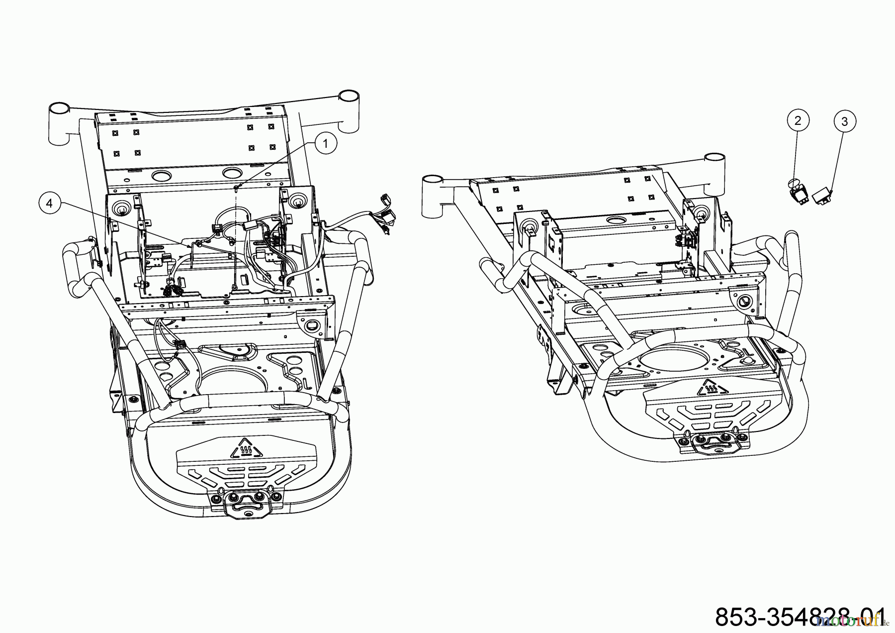  Cub Cadet Zero Turn XZ5 L127 17AIEACL603 (2023) Electric parts