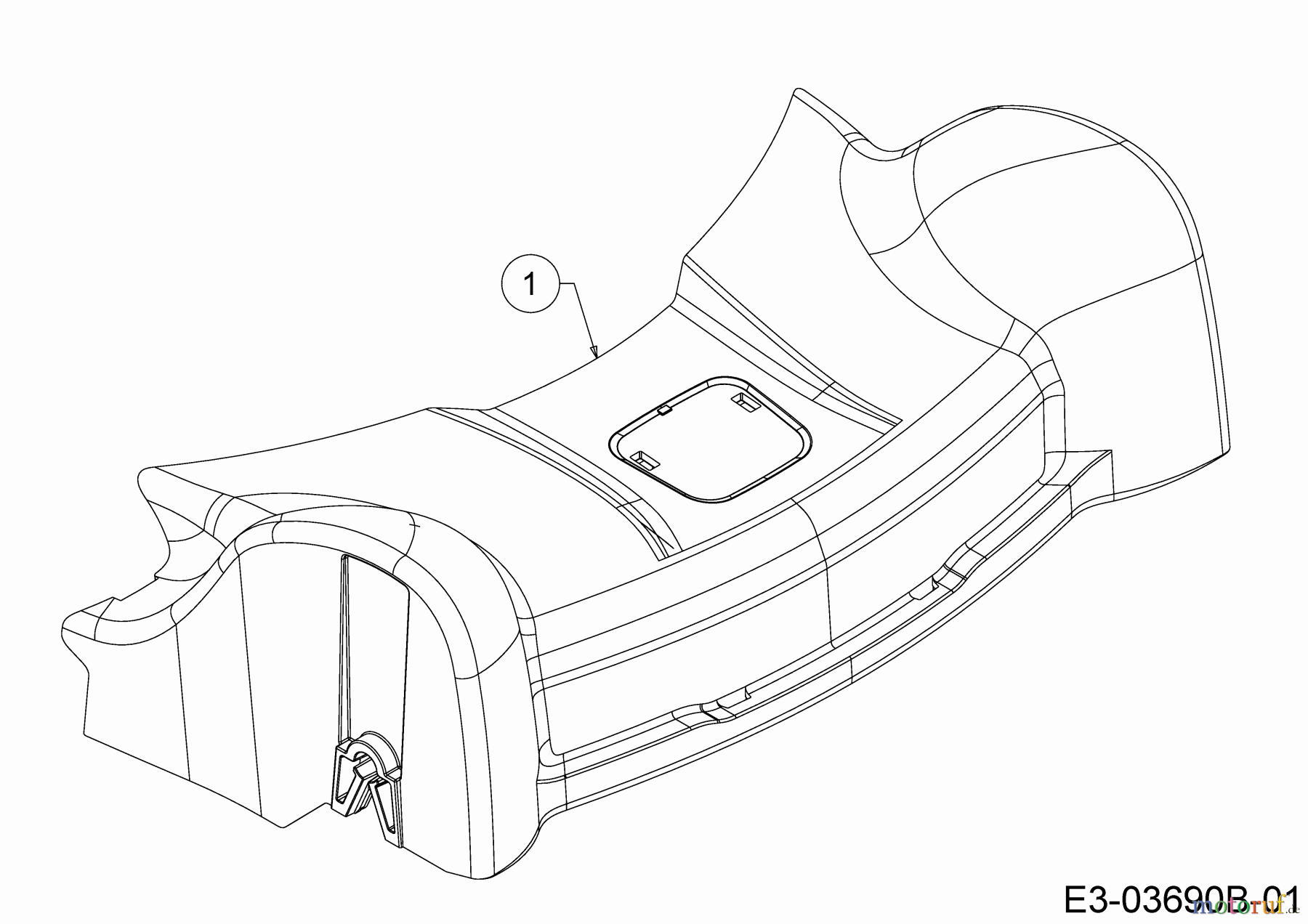  Cub Cadet Petrol mower LM1 DP53 11D-PTKC603 (2021) Cover front axle