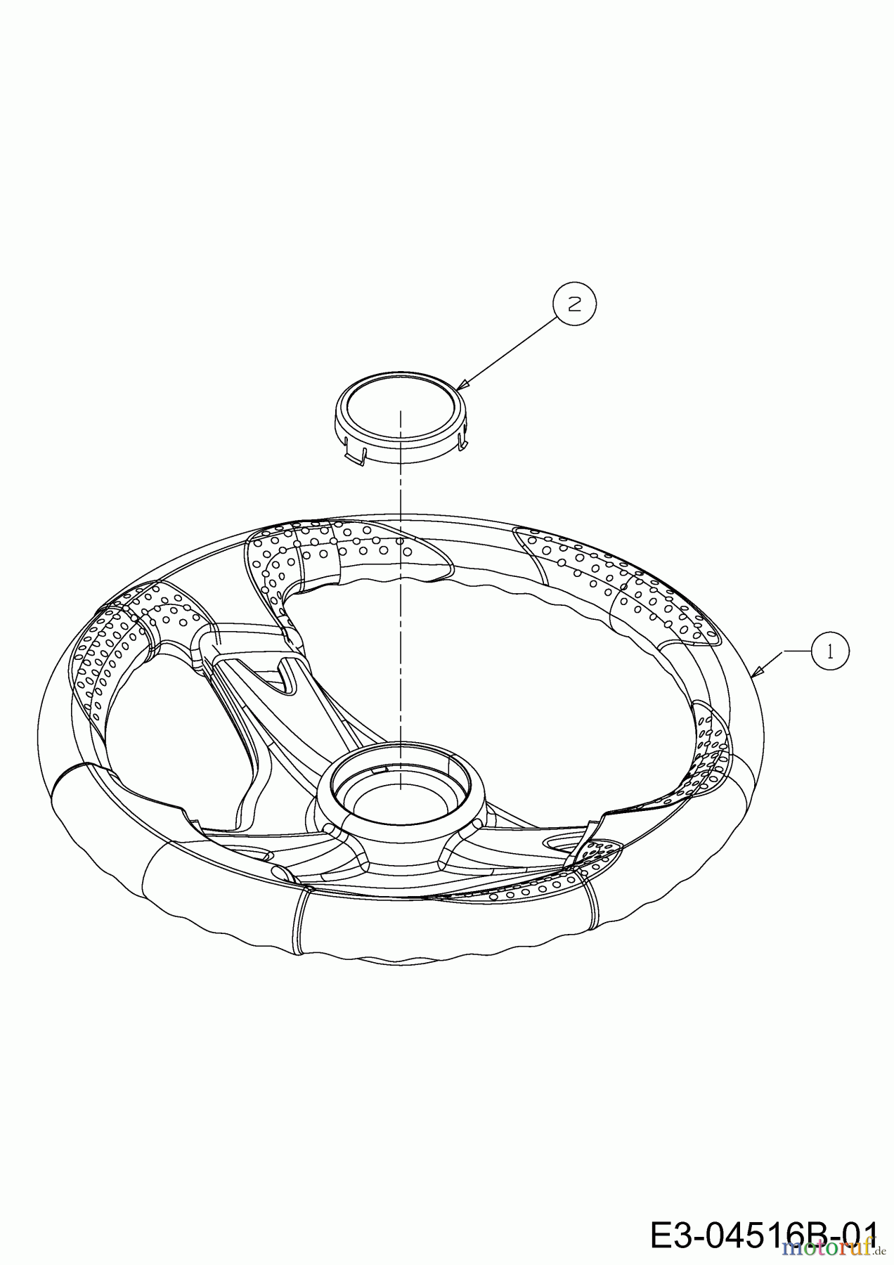  Cub Cadet Lawn tractors LT2 NS92 13AB78BY603 (2023) Steering wheel