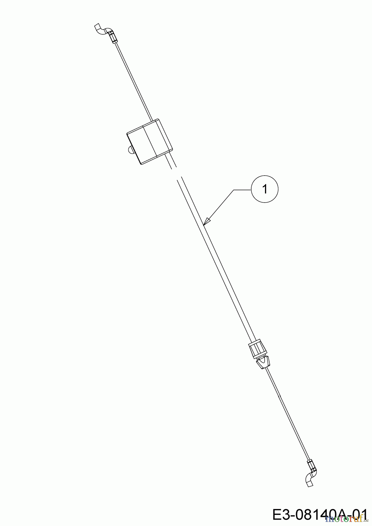  Cub Cadet Petrol mower LM1 AP46 11B-TQMG603 (2021) Control cable brake