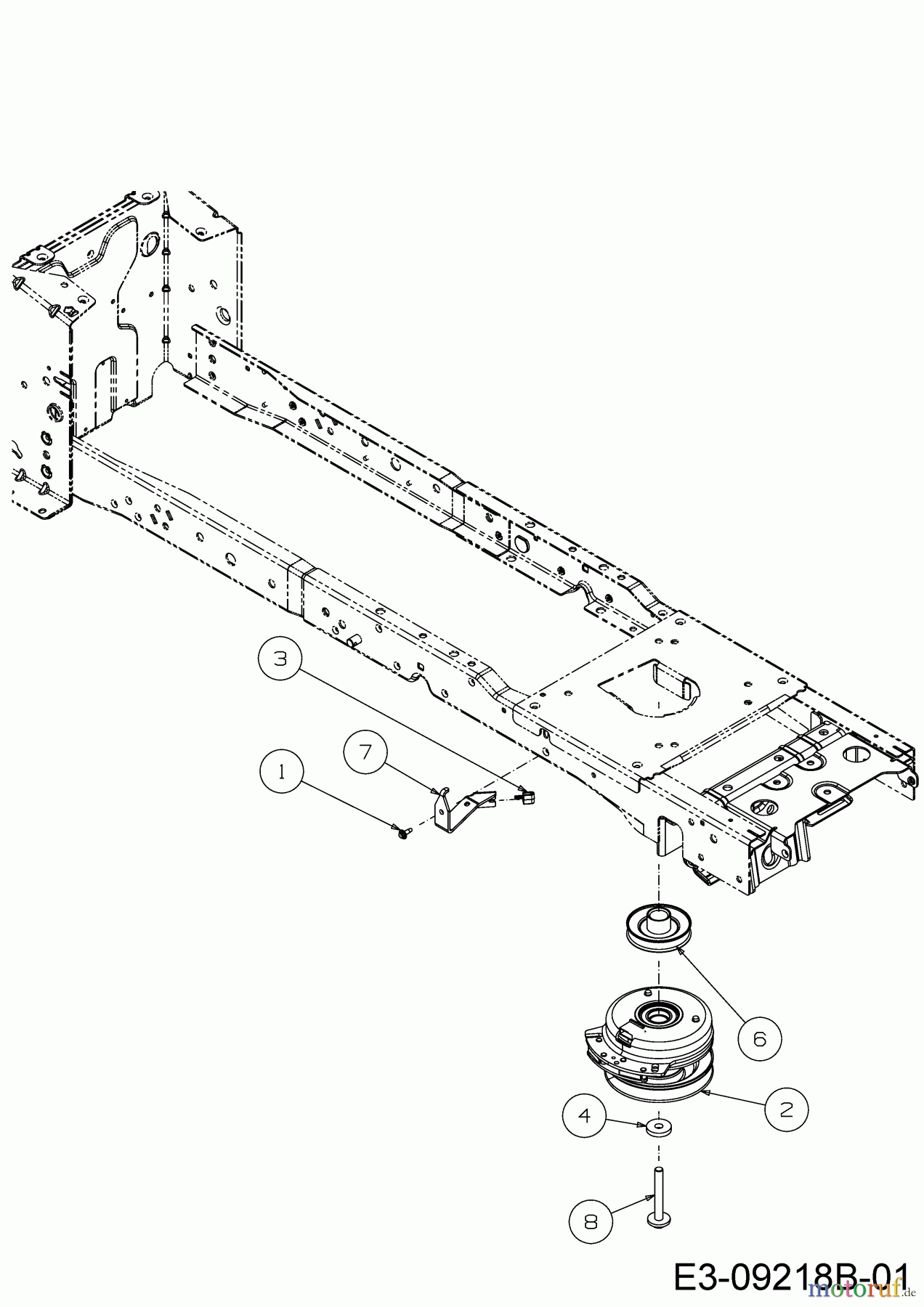 Cub Cadet Garden tractors XT3 QS127 14BFA5CQ603 (2021) Electric clutch, Engine pulley