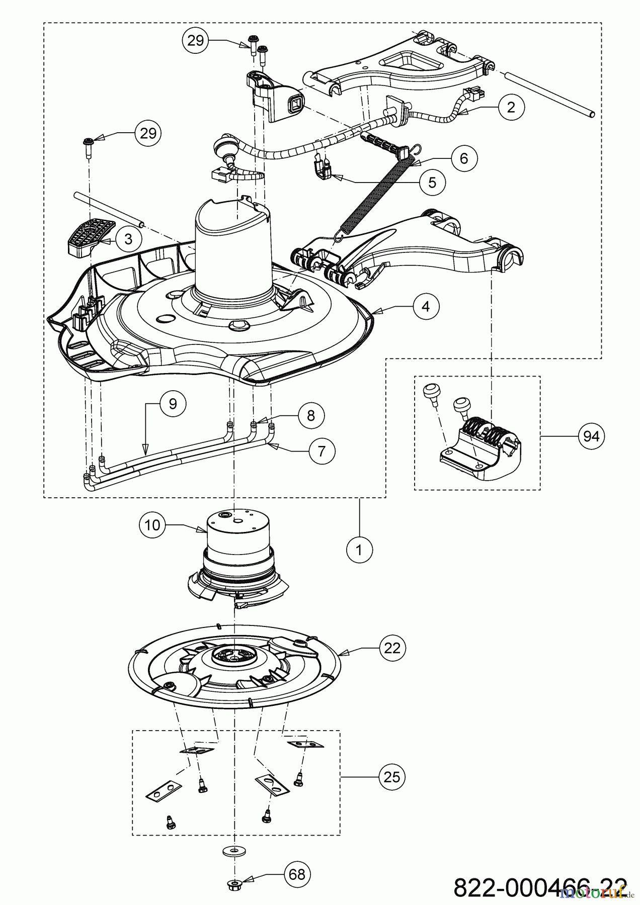  Robomow Robotic lawn mower RK2000 PRO 22AKHAFA619  (2022) Mower, cutting knife