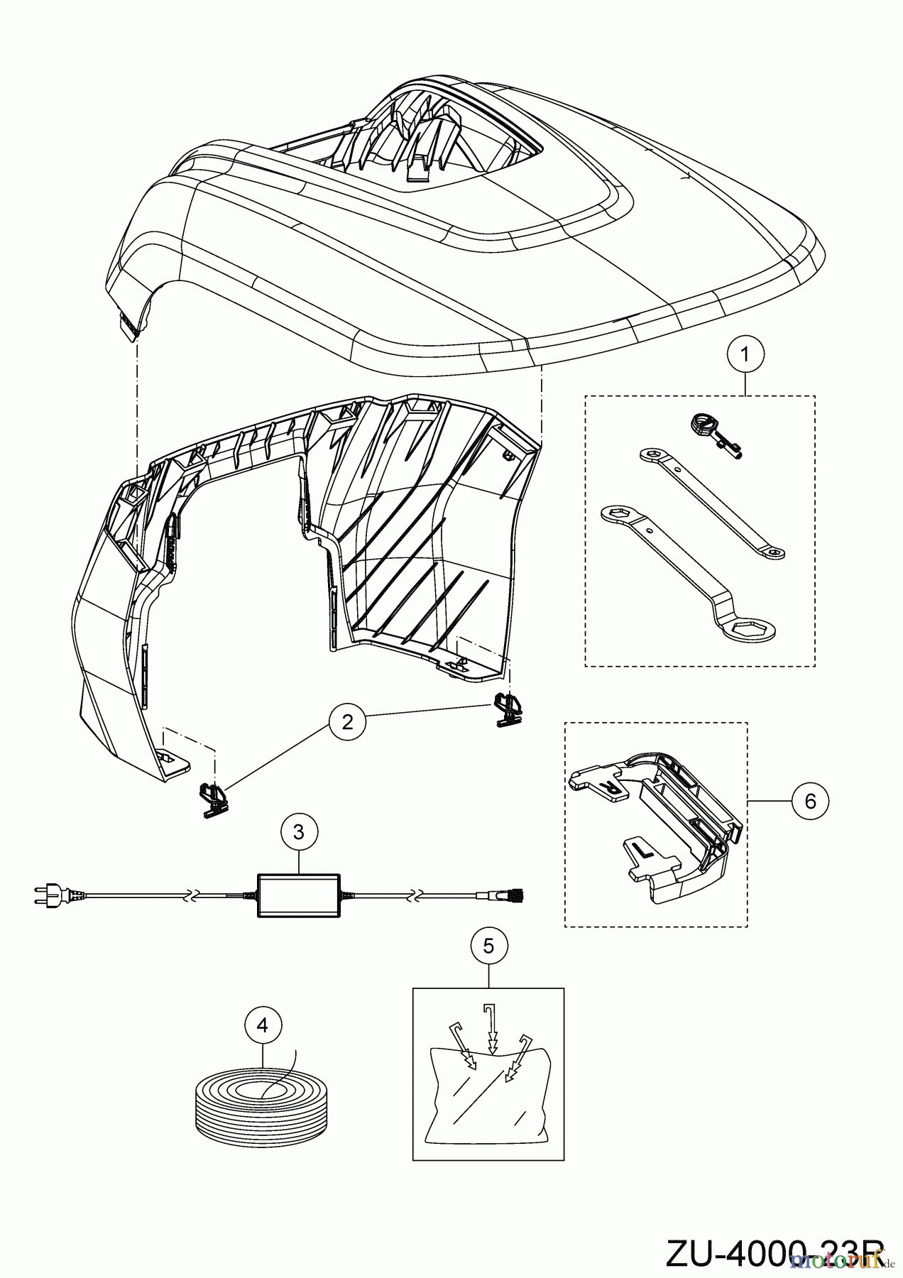  Robomow Robotic lawn mower RK4000 PRO 22AKLAFA619 (2023) Accessories, parts kits