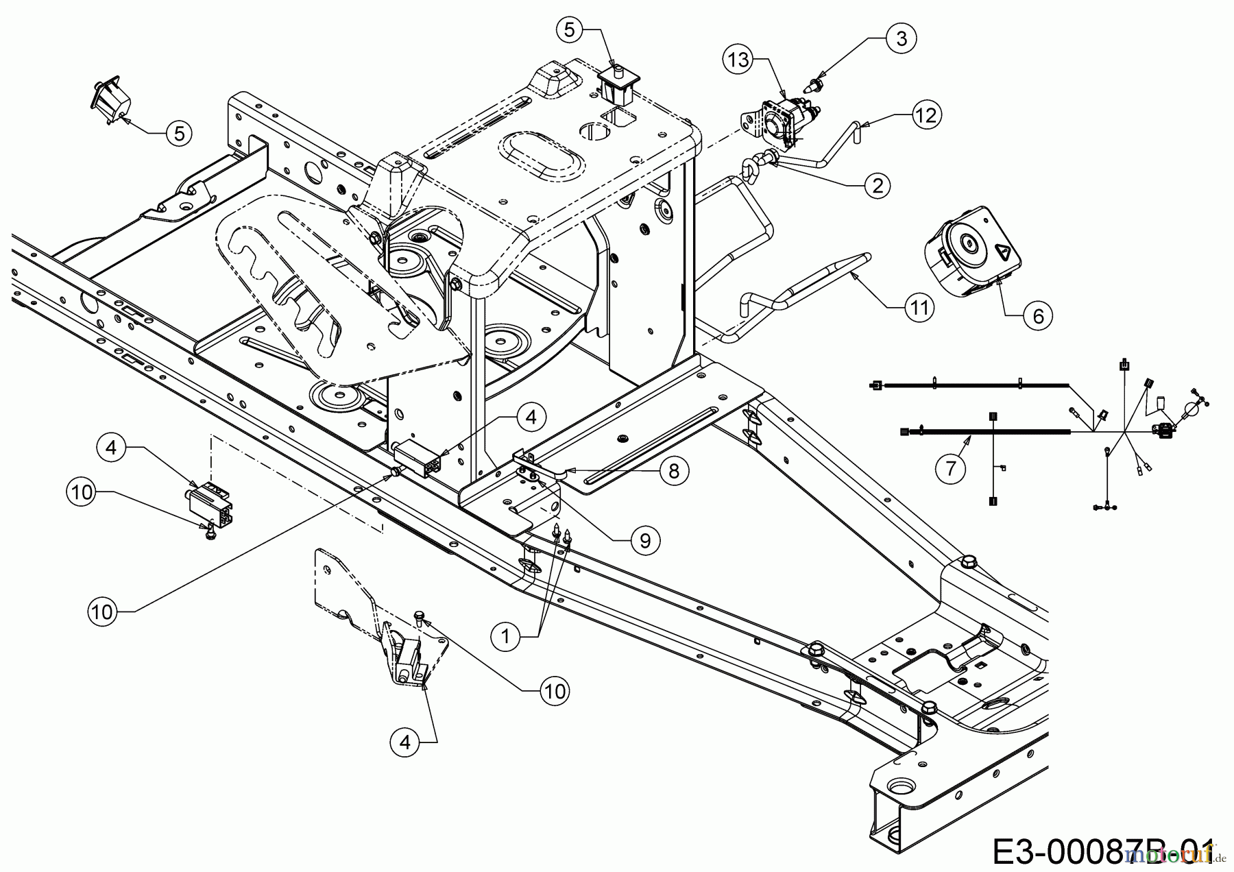 Wolf-Garten Lawn tractors Scooter Pro 13A726HD650 (2020) Electric parts