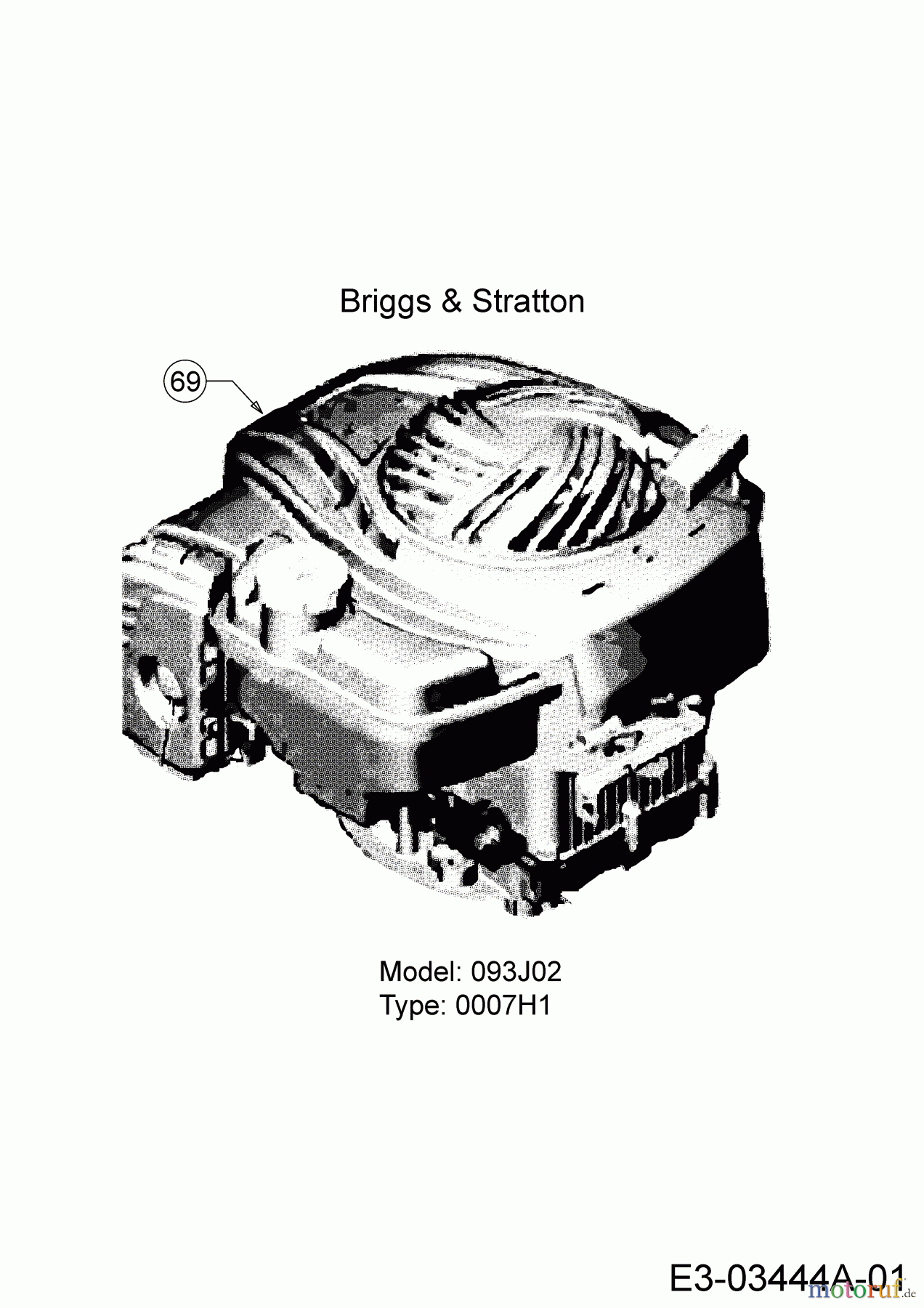 Wolf-Garten Petrol mower self propelled Expert 46 B S 12A-YA5L650 (2019) Engine Briggs & Stratton
