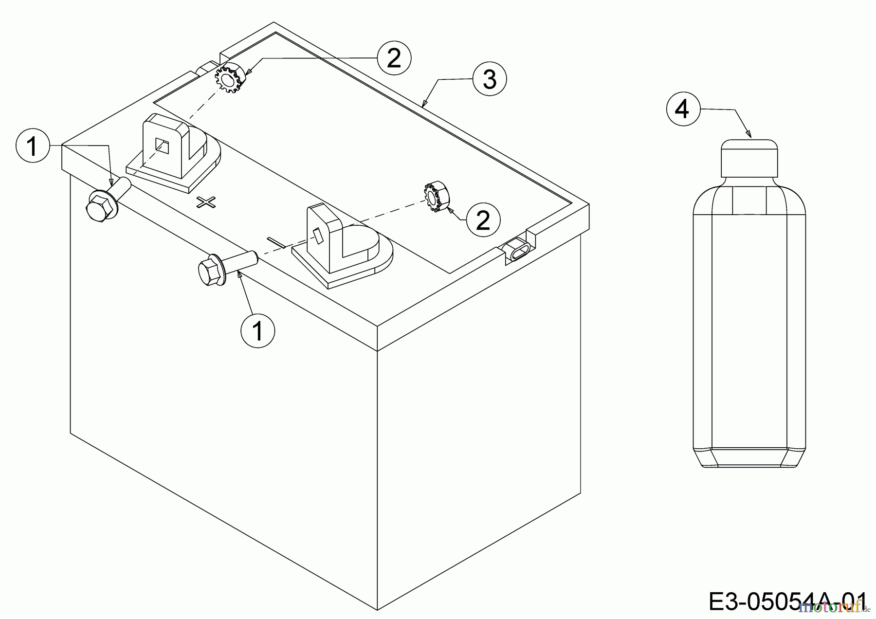  Wolf-Garten Lawn tractors Scooter Hydro 13A721SD650  (2019) Battery