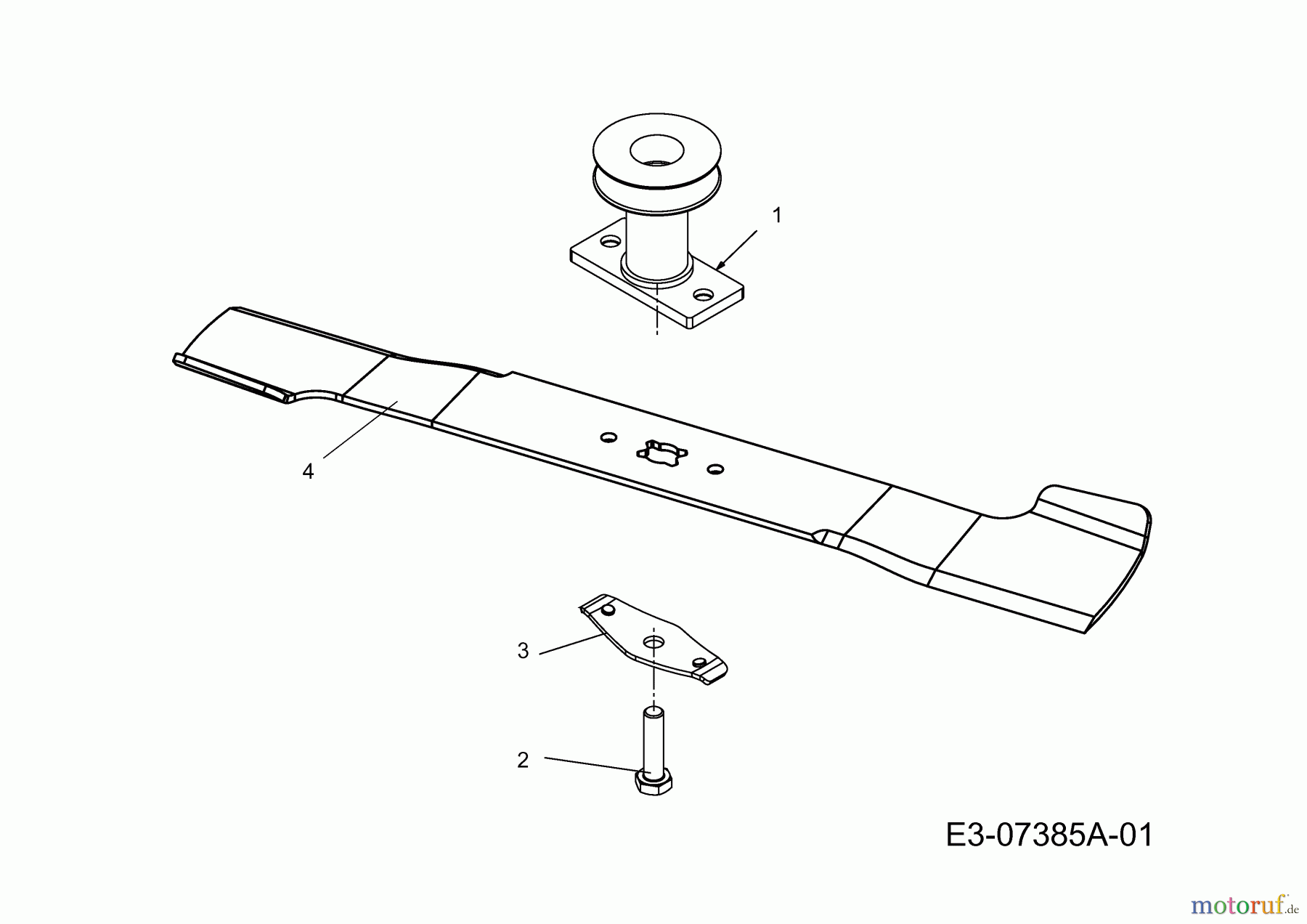  Wolf-Garten Petrol mower self propelled Expert 53 BA V ES 12AGQ56L650  (2012) Blade, Blade adapter