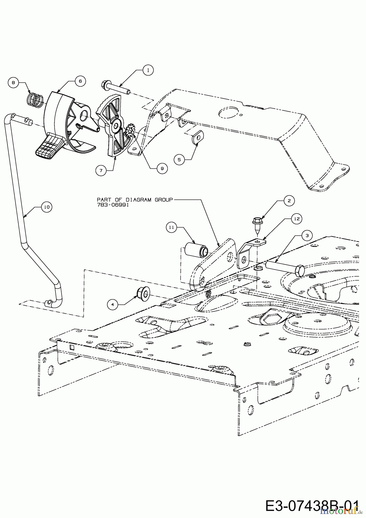  Wolf-Garten Lawn tractors E 13/92 T 13I2765E650  (2020) Speed control