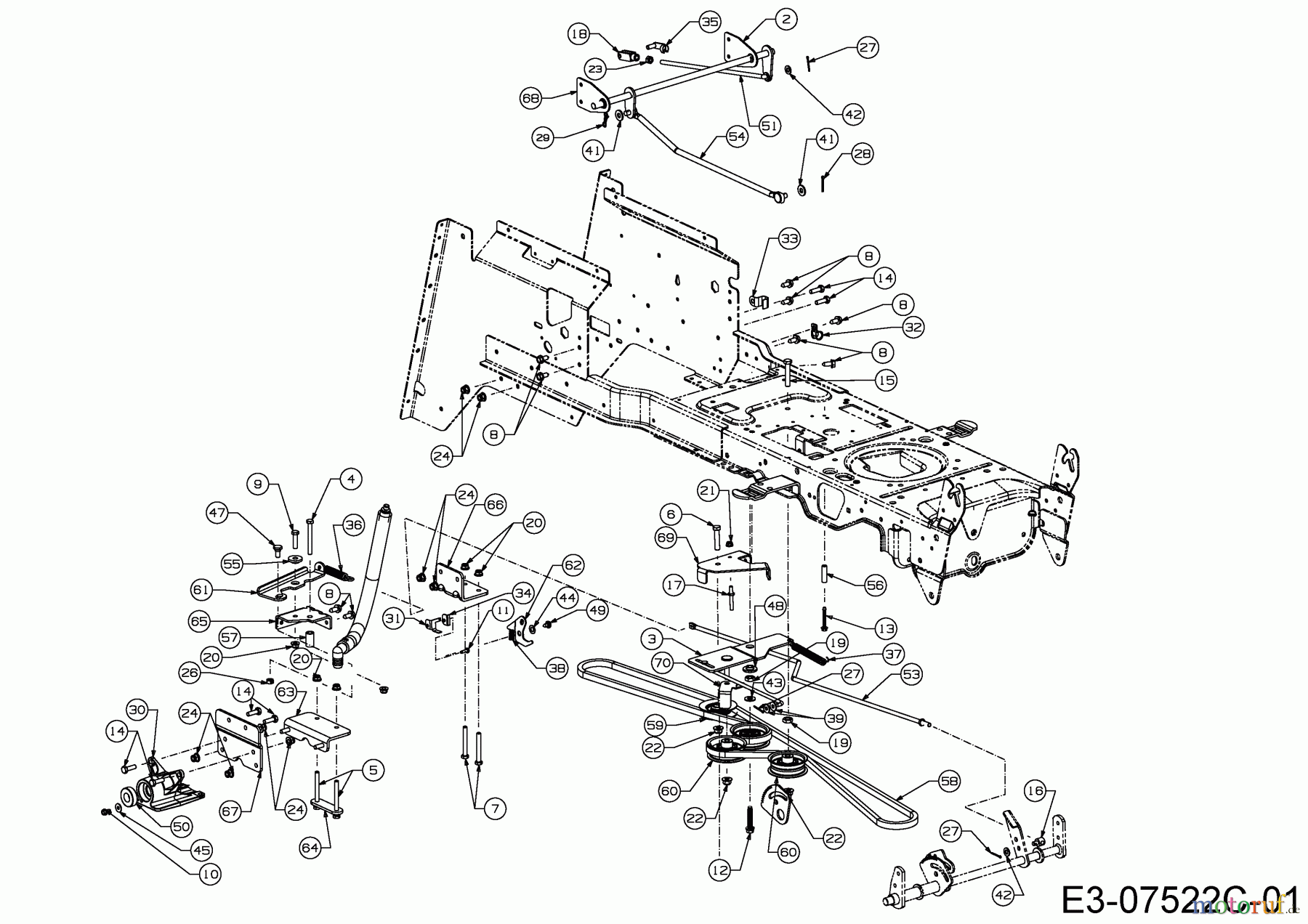  Wolf-Garten Lawn tractors Expert 105.180 H 13BG91WN650  (2014) Drive system