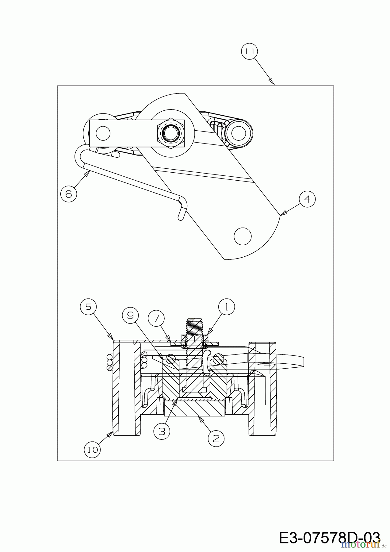 Wolf-Garten Lawn tractors Expert 92.165 A 13HN90WE650 (2016) Brake