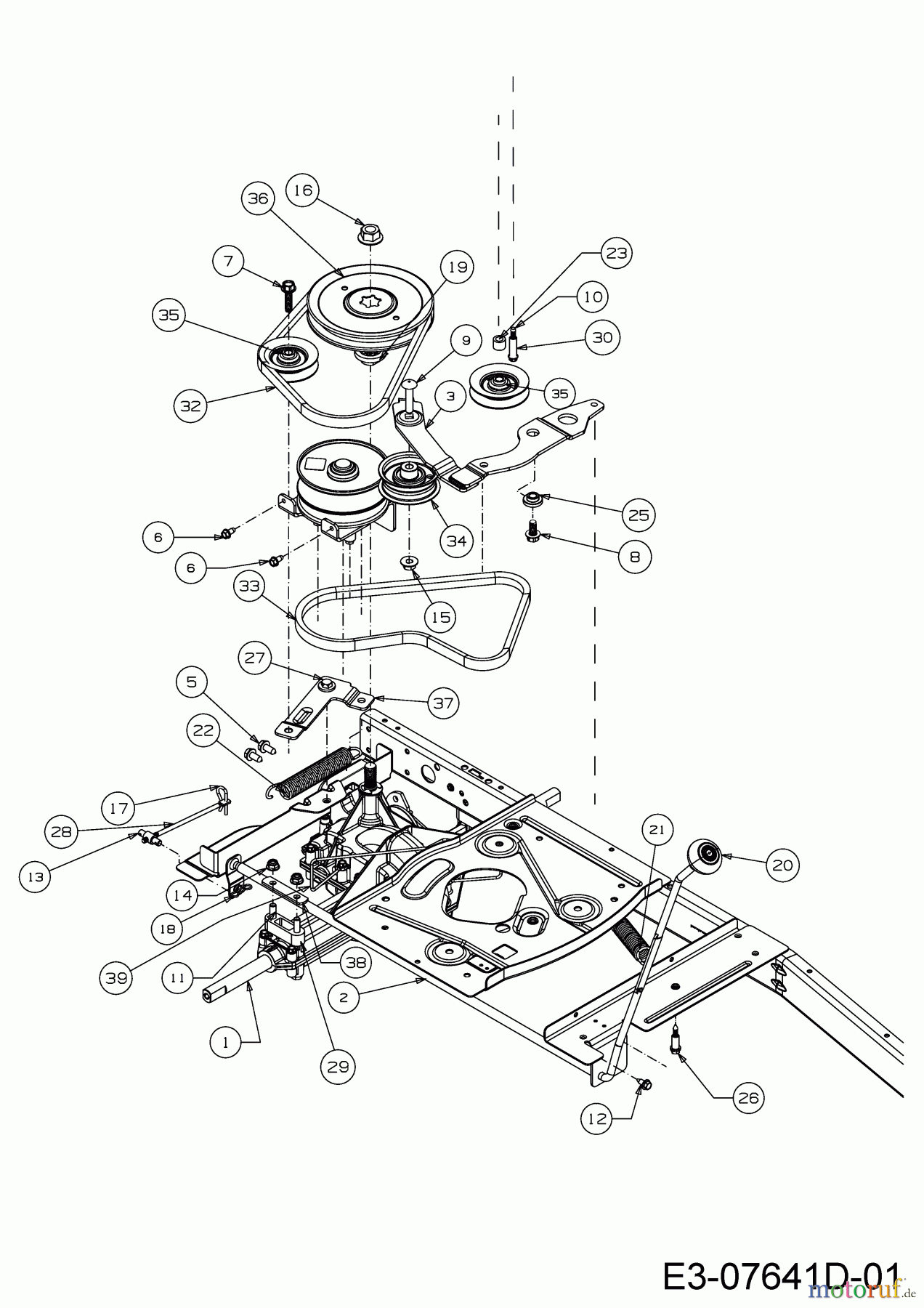 Wolf-Garten Lawn tractors Scooter Pro 13B226HD650 (2016) Drive system