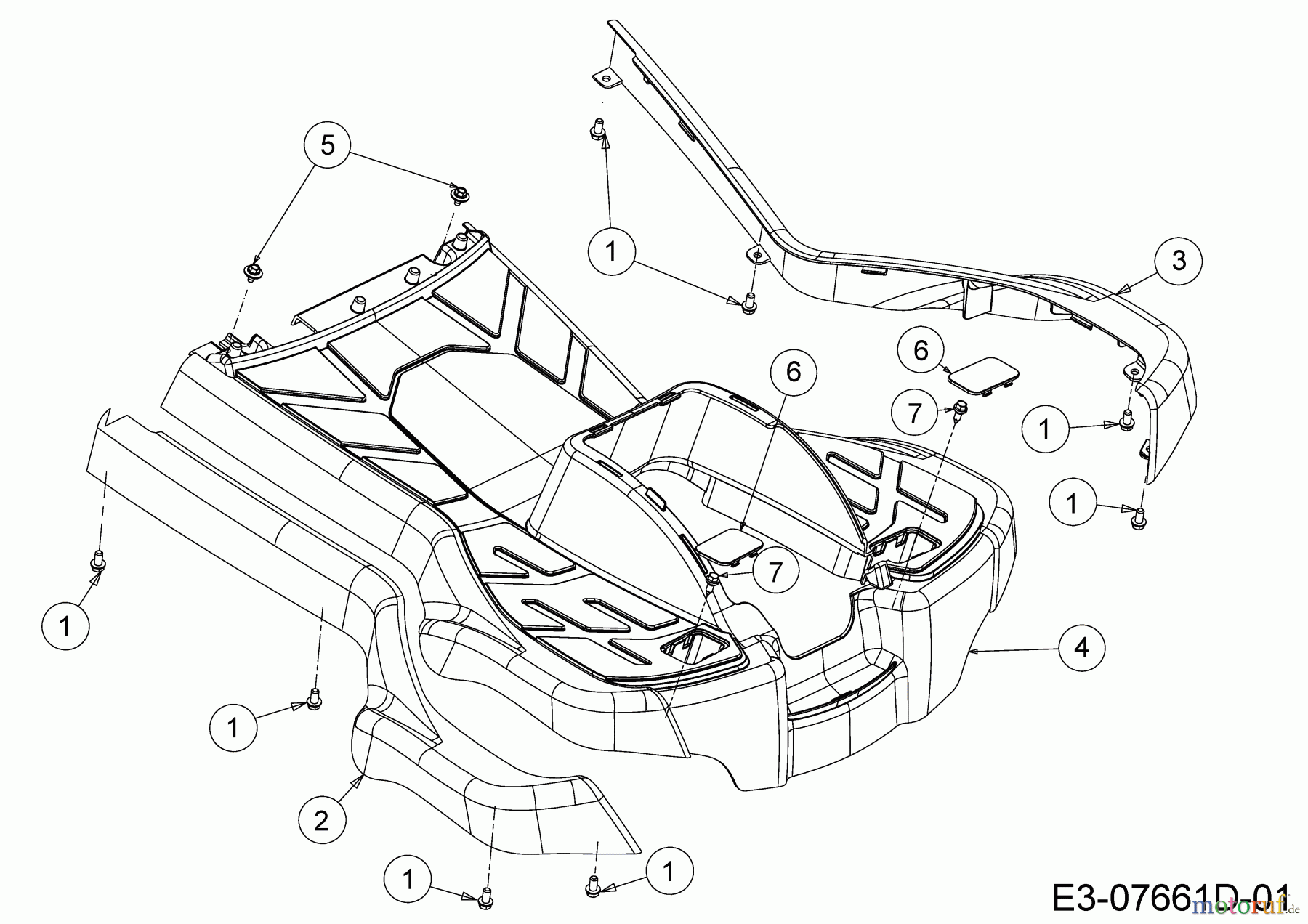  Wolf-Garten Lawn tractors Scooter Pro 13B226HD650  (2017) Foot plate