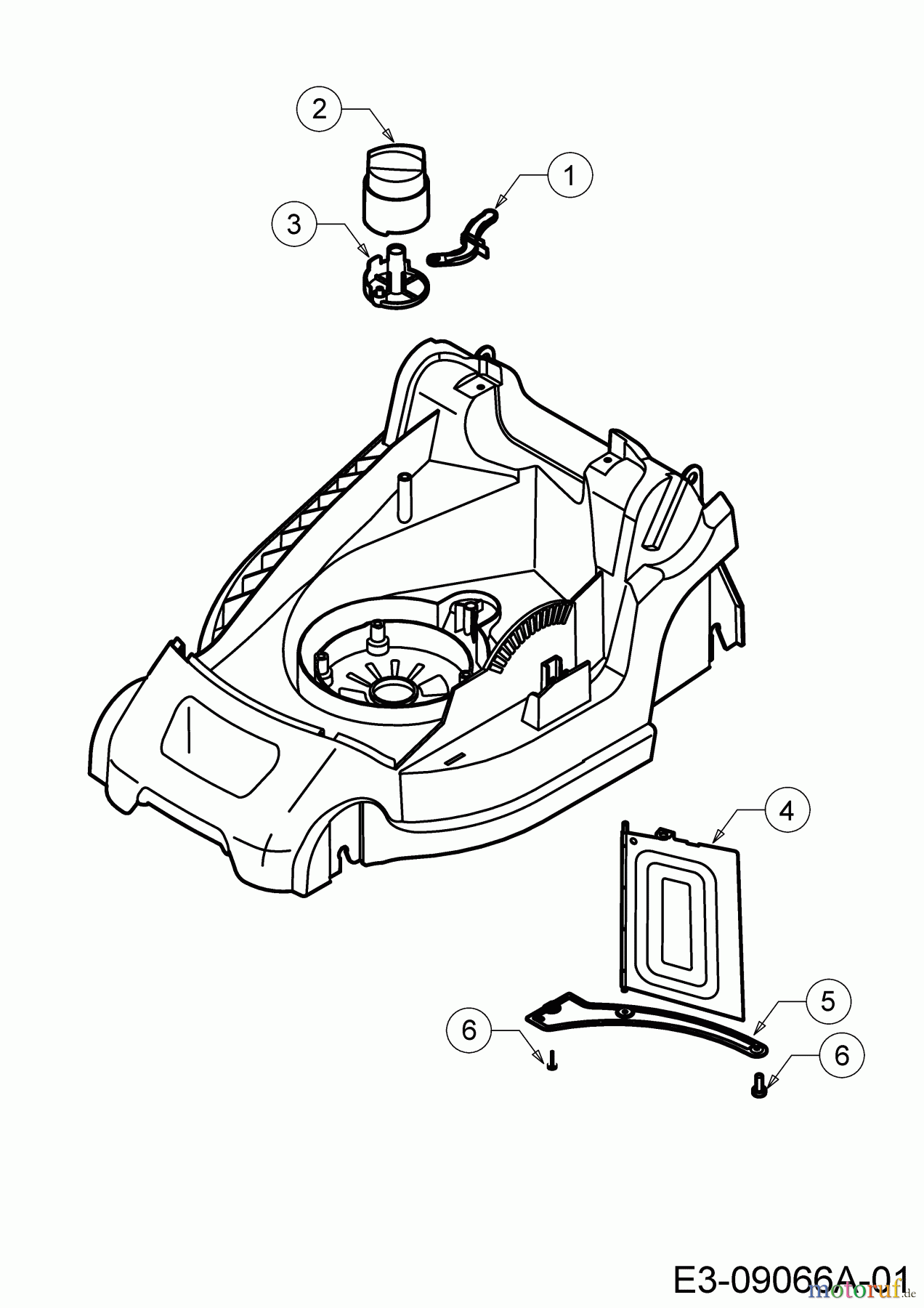  Wolf-Garten Electric mower Expert 34 E 18CWF1S-C50  (2019) Mulching flap