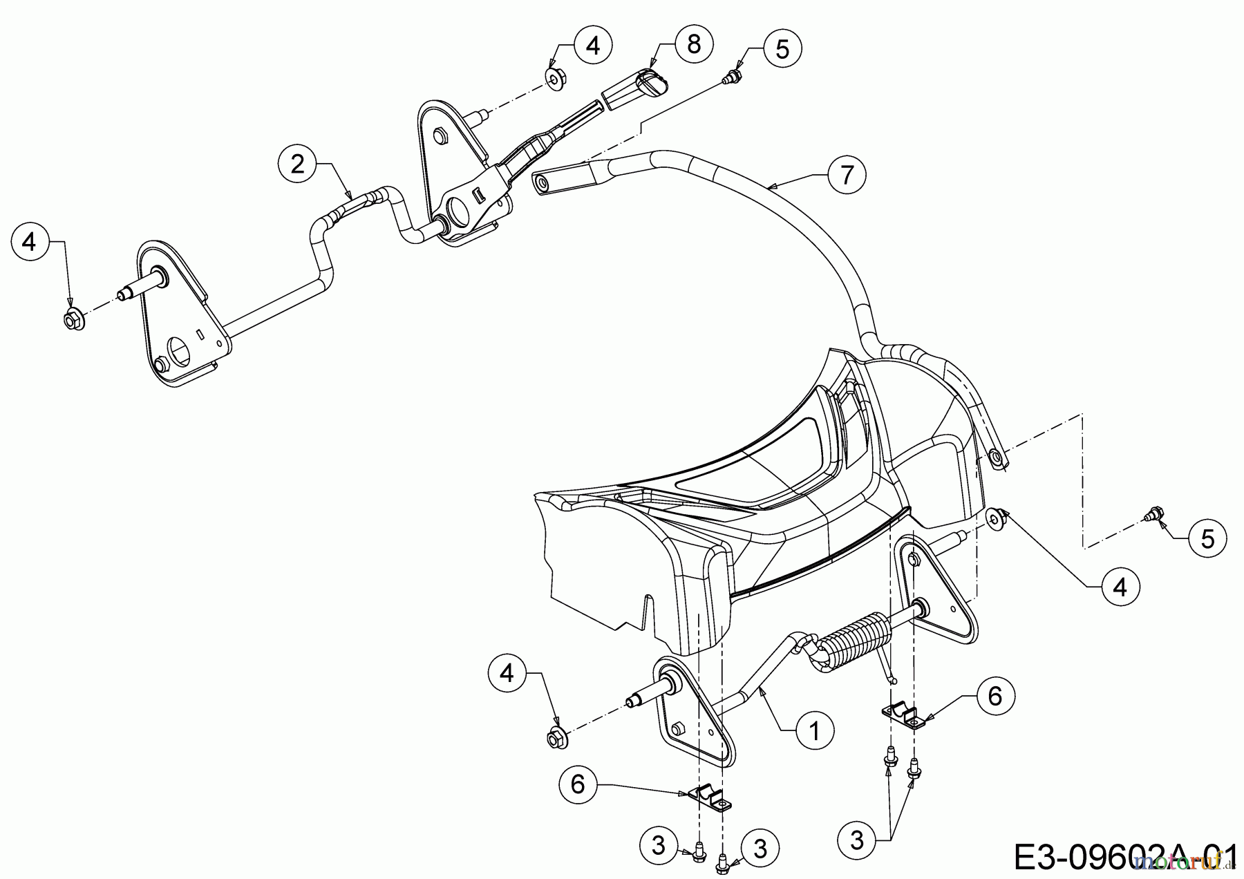 Wolf-Garten Petrol mower self propelled Expert 46 BA V 12BVK15E650 (2017) Axles, Height adjustment