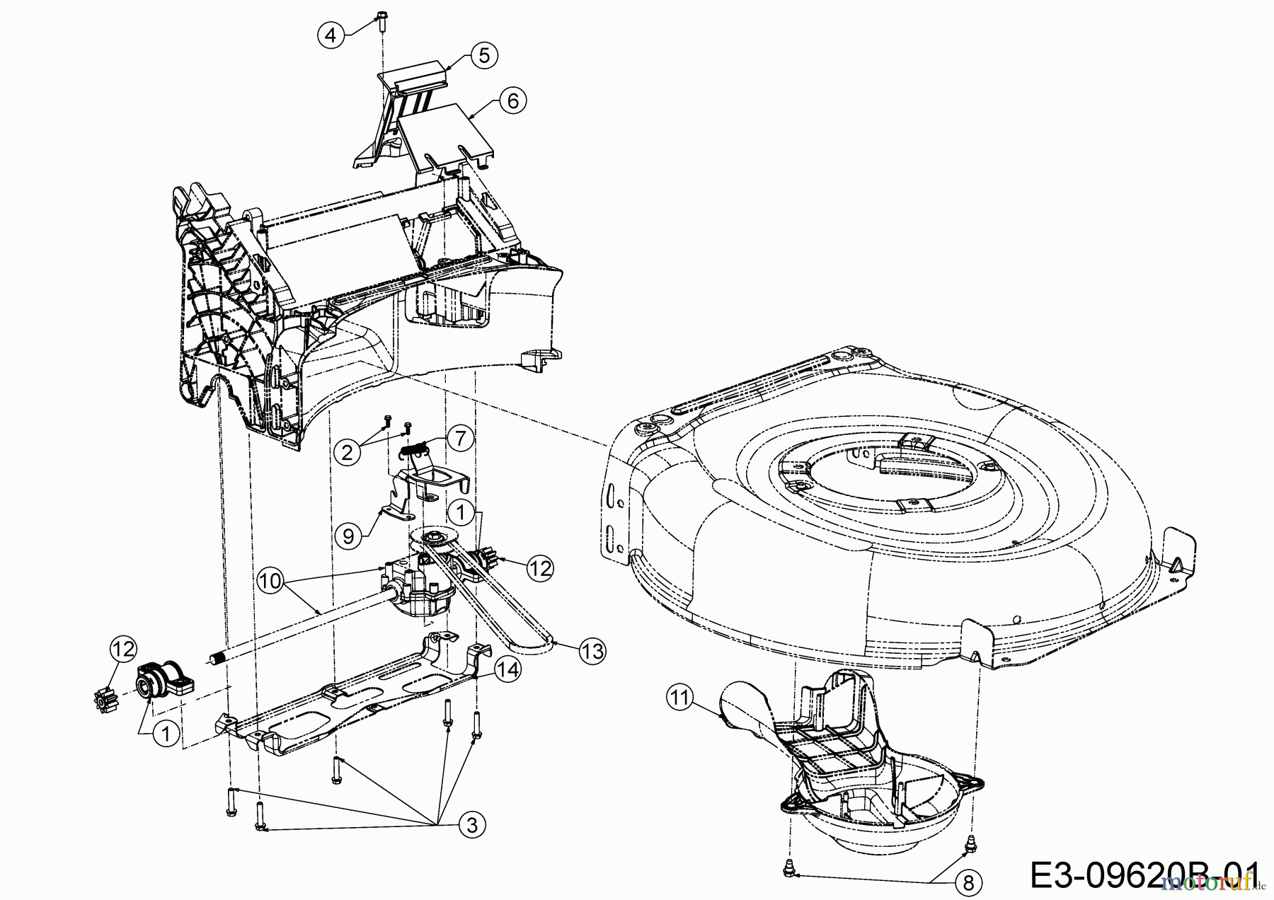 Wolf-Garten Petrol mower self propelled ST 4600 AHWES 12BETRS7650 (2020) Gearbox, Belt