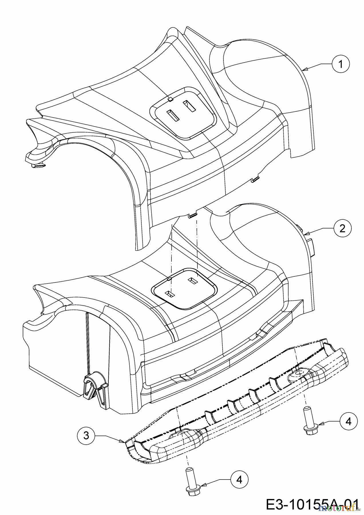  Wolf-Garten Petrol mower A 4600 11B-TOSC650 (2020) Cover front axle