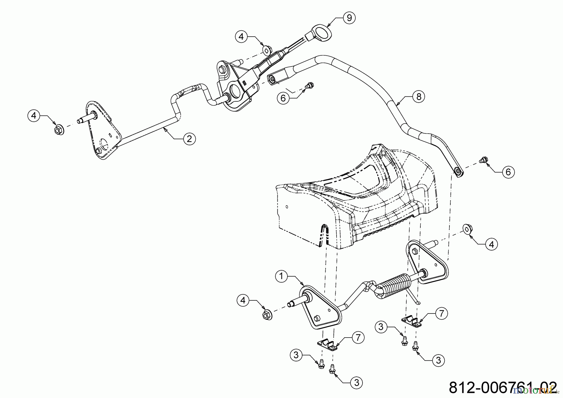  Wolf-Garten Petrol mower self propelled A 530 ASPHWIS 12AYPV8B650 (2022) Axles, Height adjustment