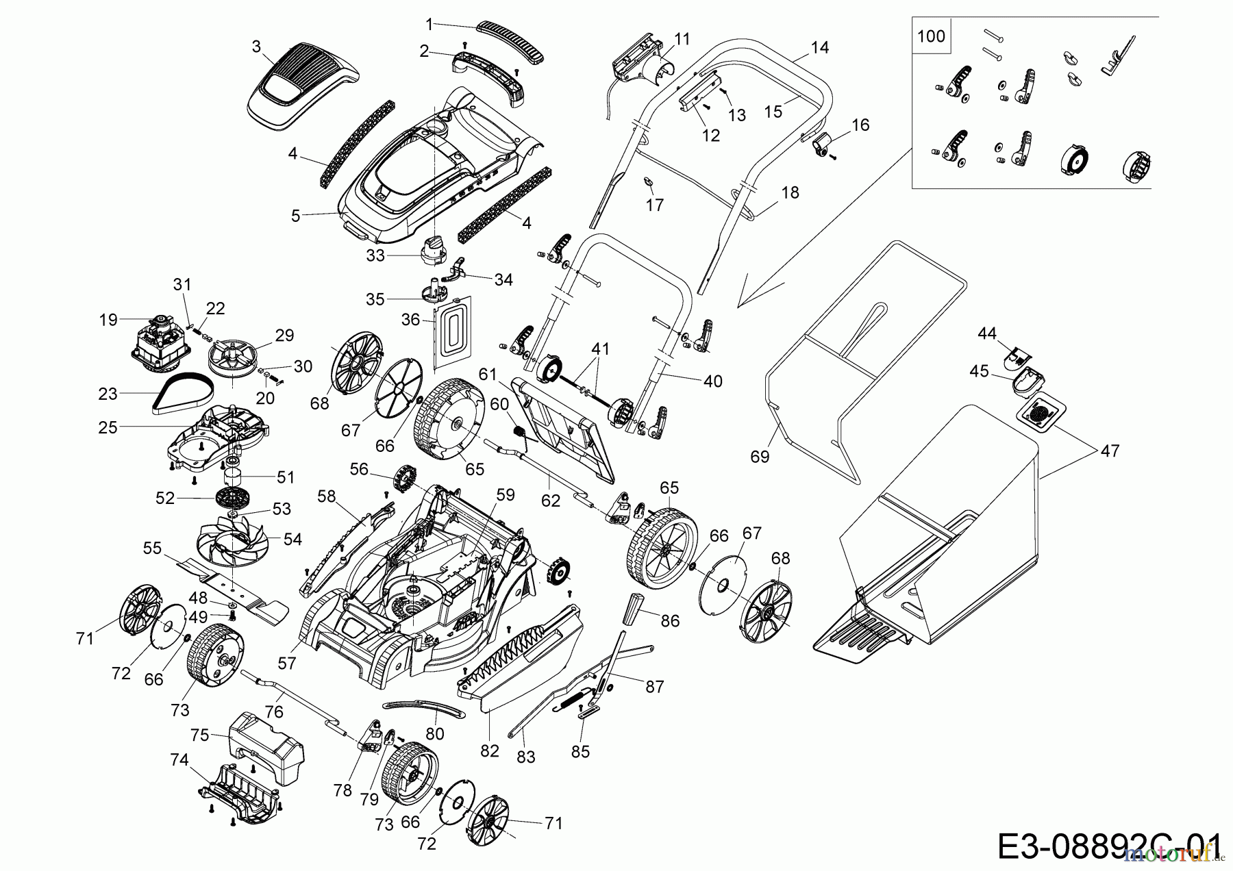  Wolf-Garten Electric mower A 370 E 18BKHJH2650 (2023) Basic machine