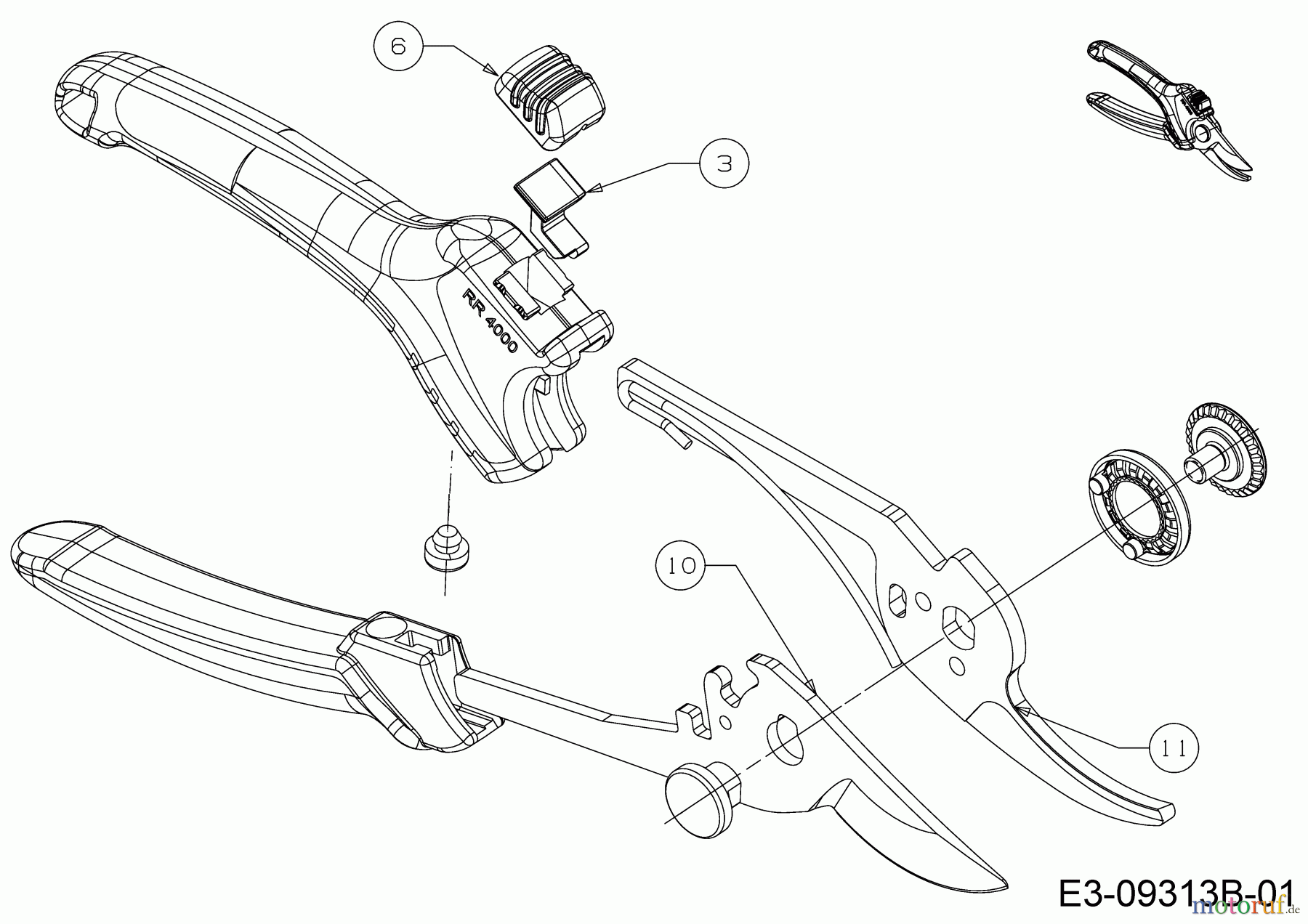 Wolf-Garten Secateurs RR 4000 73CFA004650 (2022) Basic machine