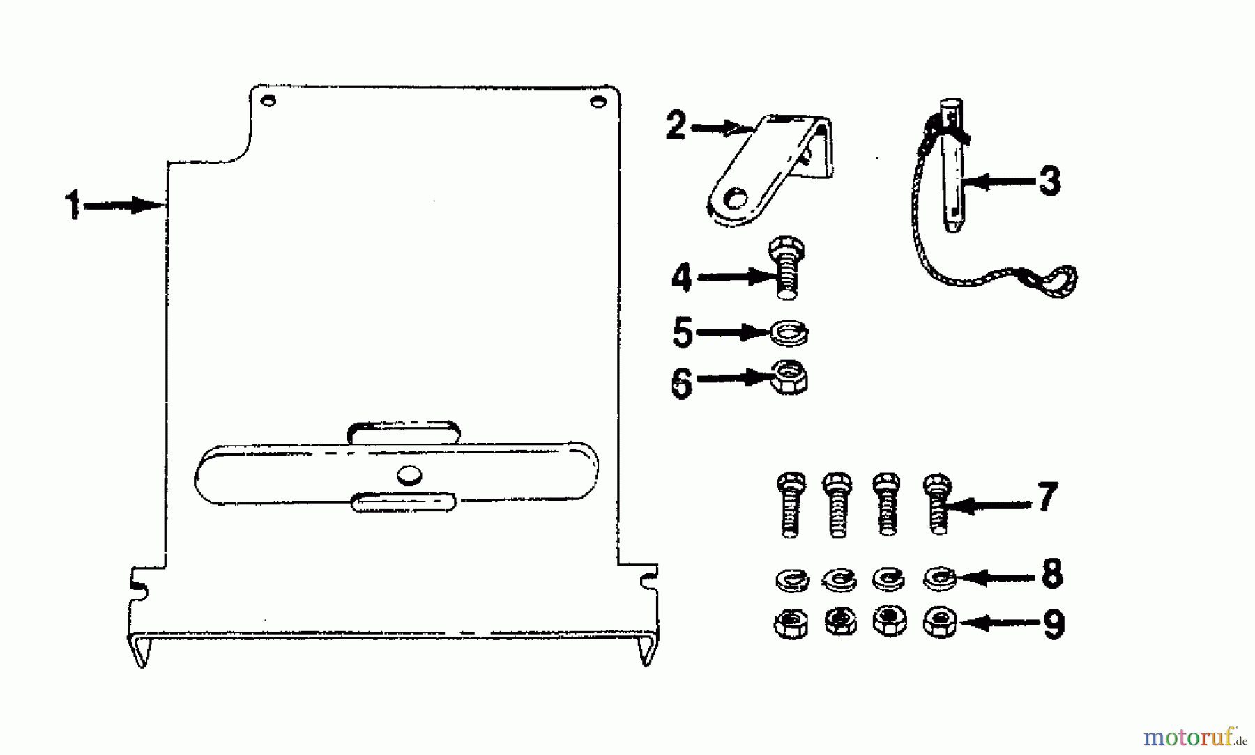  Columbia Lawn tractors RD 10/660 SL 136-5290  (1986) Coupling