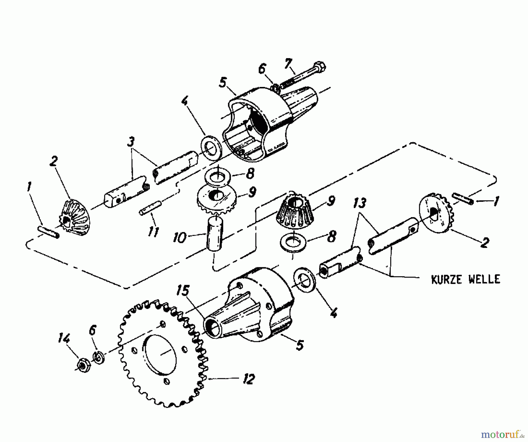 Novotrac Lawn tractors NOVOTRAC 11 Classic 137-5270 (1987) Differential