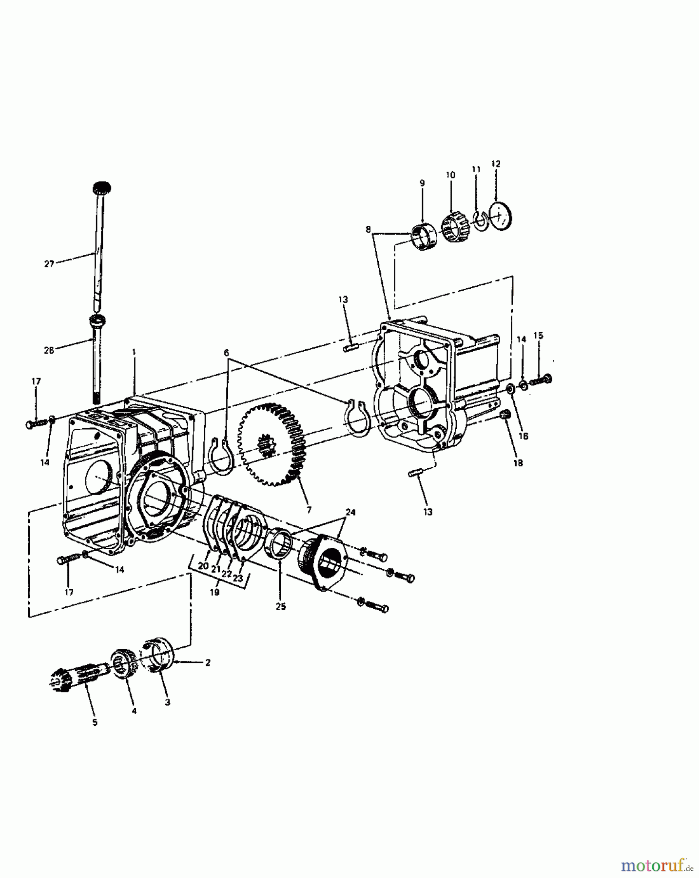 Cub Cadet Compact tractors 1772 1772 (1989) Gearbox